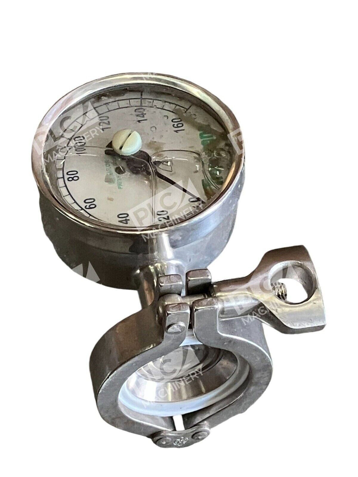 Tropicana 3S-E-2U-GF-LF-SS - Tropicana Sani-Flow 0-160PSI Pressure Gauge 3S-E-2U-GF-LF-SS