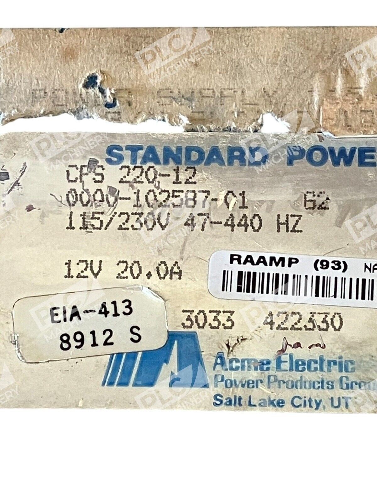 Acme Electronic 12V 20A Standard Power Supply CPS 220-12 - Image 3