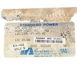 Acme Electric CPS 220-12 - Acme Electronic 12V 20A Standard Power Supply CPS 220-12