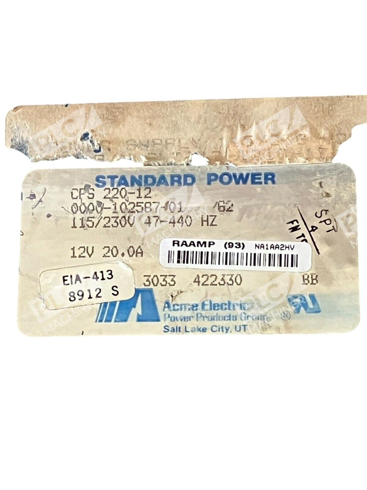 Acme Electric CPS 220-12 - Acme Electronic 12V 20A Standard Power Supply CPS 220-12
