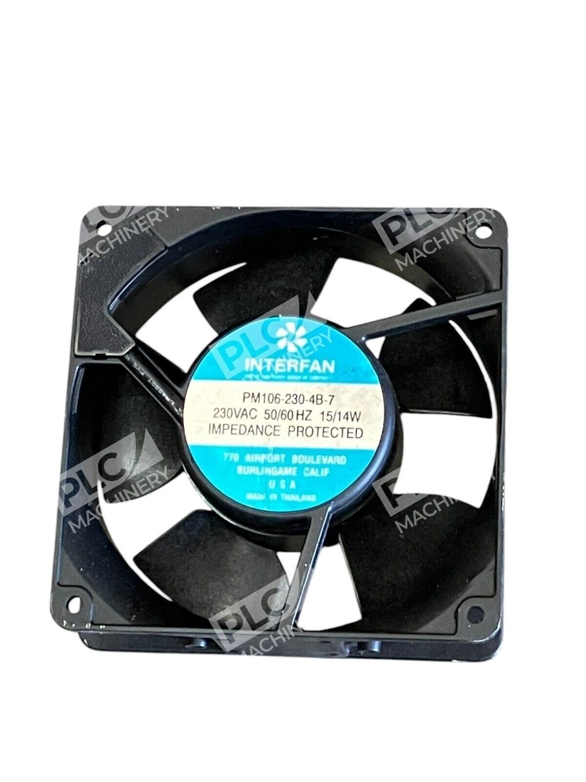 Interfan PM106-230-4B-7 - Interfan 230VAC 50/60Hz 15/14W Impedence Protected PM106-230