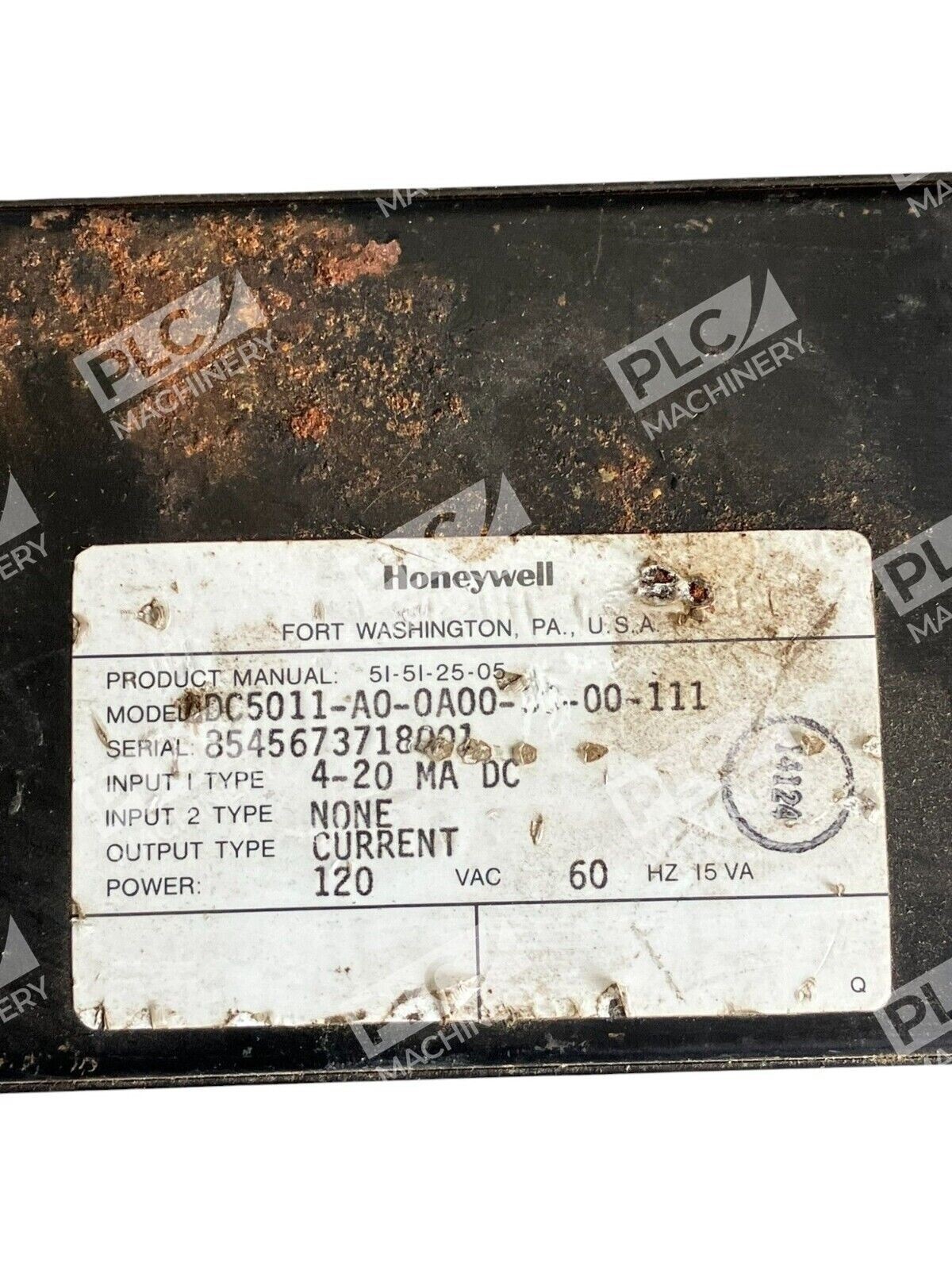 Honeywell 120VAC 60Hz Temperature Controller DC5011-A0-0A00-30-00-111 - Image 3