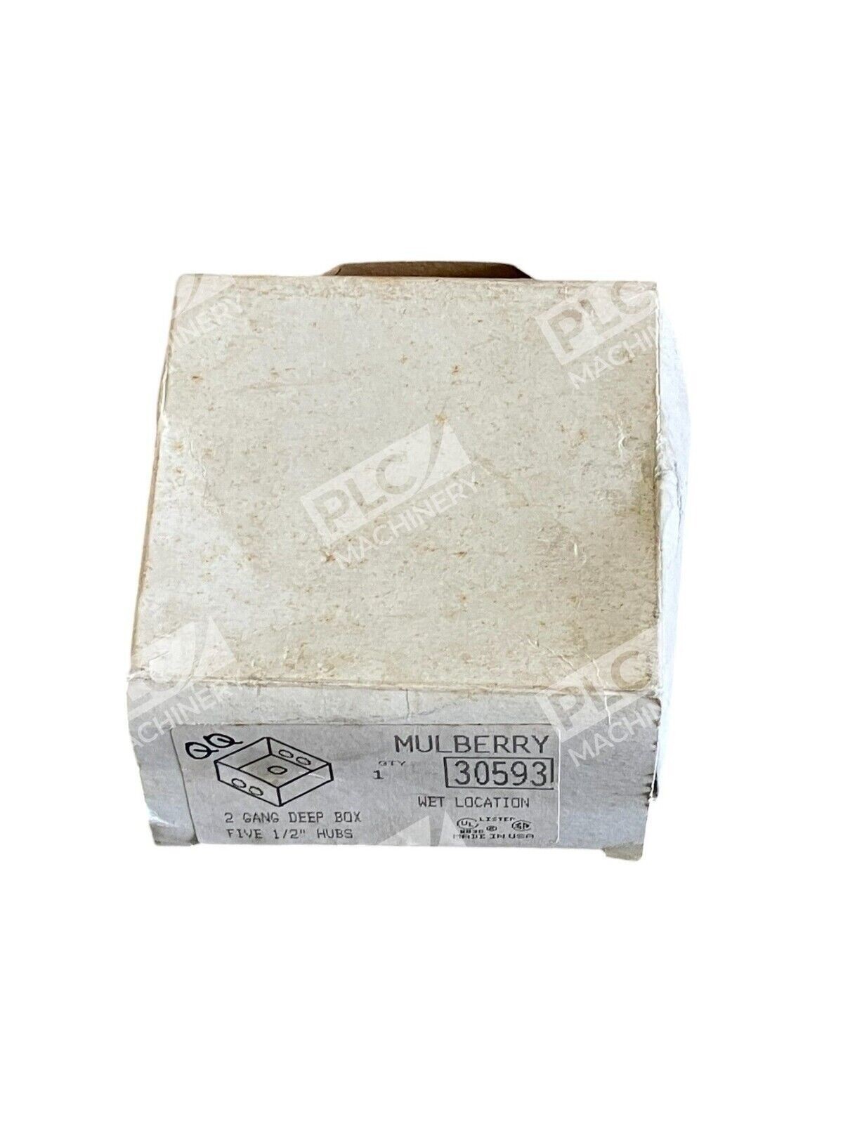 Mulberry 2 Gang Deep Box Five 1/2" Hubs 30593 - Image 3