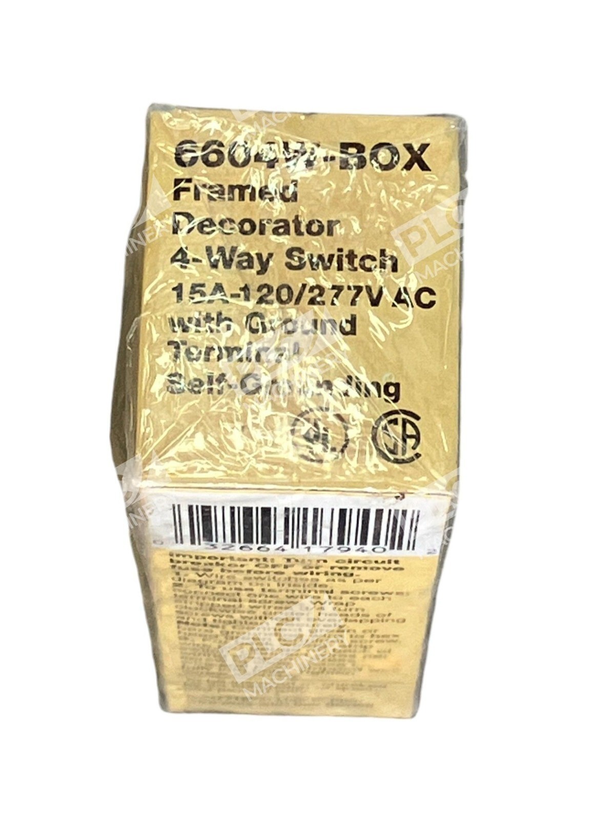 Eagle White Framed Decorator 4-Way Switch 15A 120/277VAC 6604W-BOX (lot of 2) - Image 3