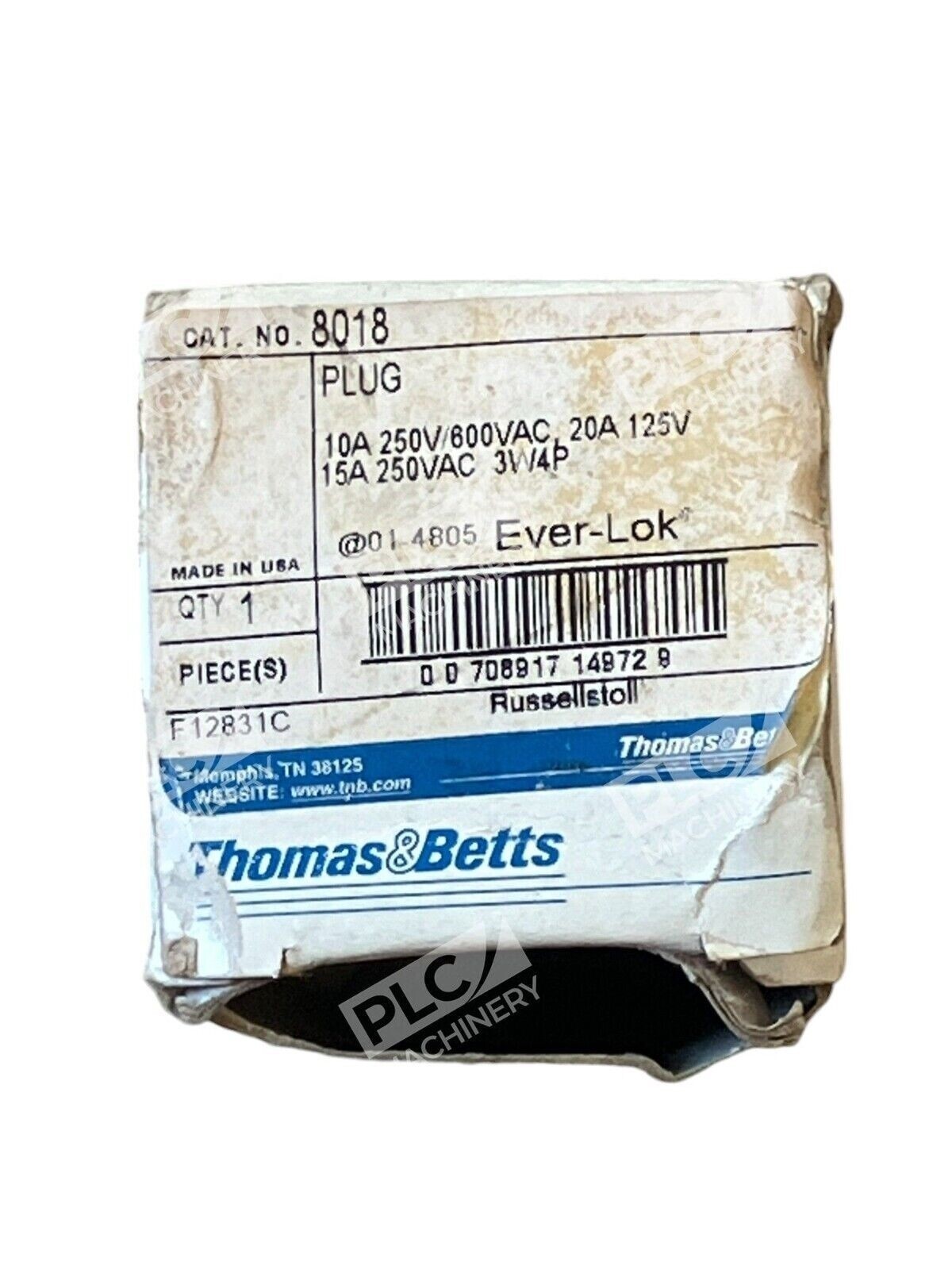 Thomas & Betts 8018 - Thomas & Betts F12831 Ever-Lok Plug 8018