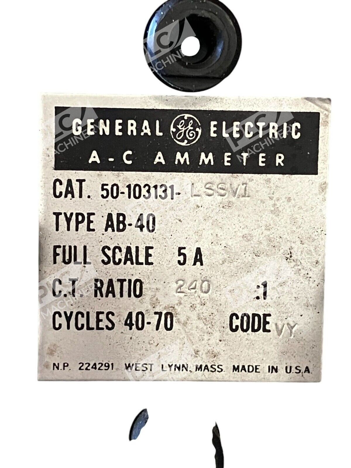 General Electric GE 0-1200A 5A 240:1 40-70 Cycles A-C Ammeter 50-103131-LSSV1 - Image 4