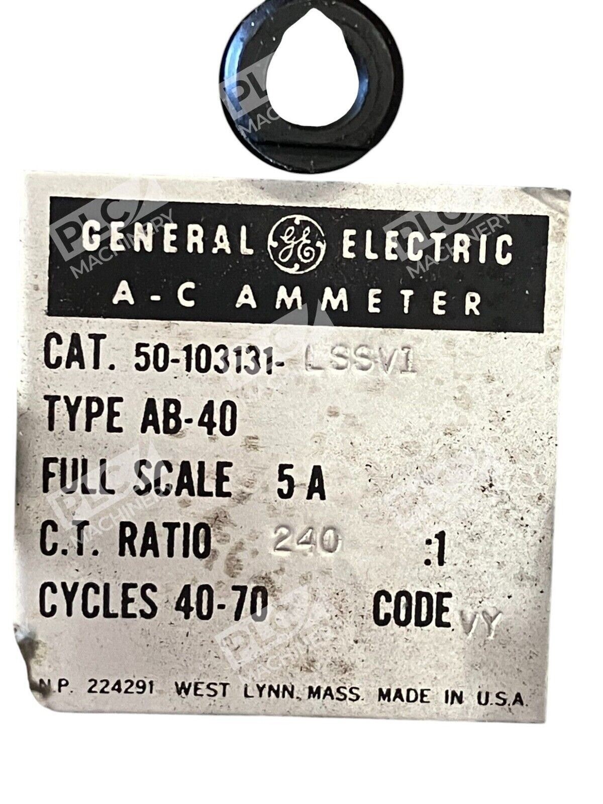 General Electric GE 0-1200A 5A 240:1 40-70 Cycles A-C Ammeter 50-103131-LSSV1 - Image 5