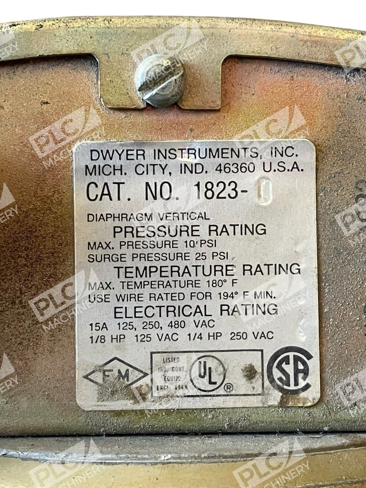 Dwyer Pressure Switch 1823-0 - Image 3