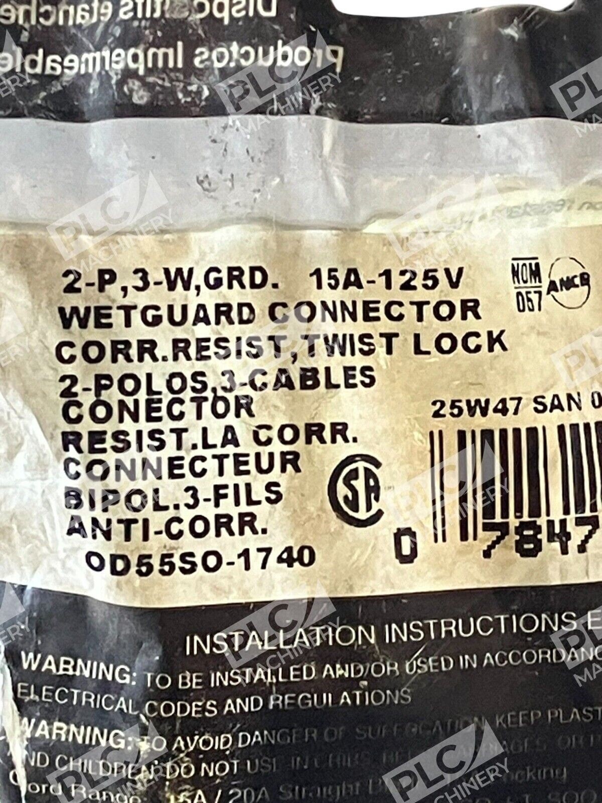 Leviton Wetguard 2-P 3-W Grd. 15A-125V Connector 257B - Image 3