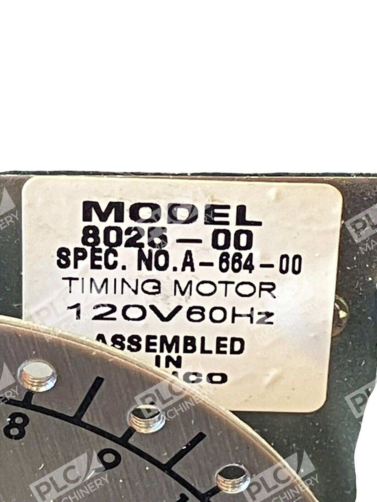 Paragon Invensys A-664-00 Timing Motor 120V 60Hz C-4109 Rev A 8025-00 - Image 4