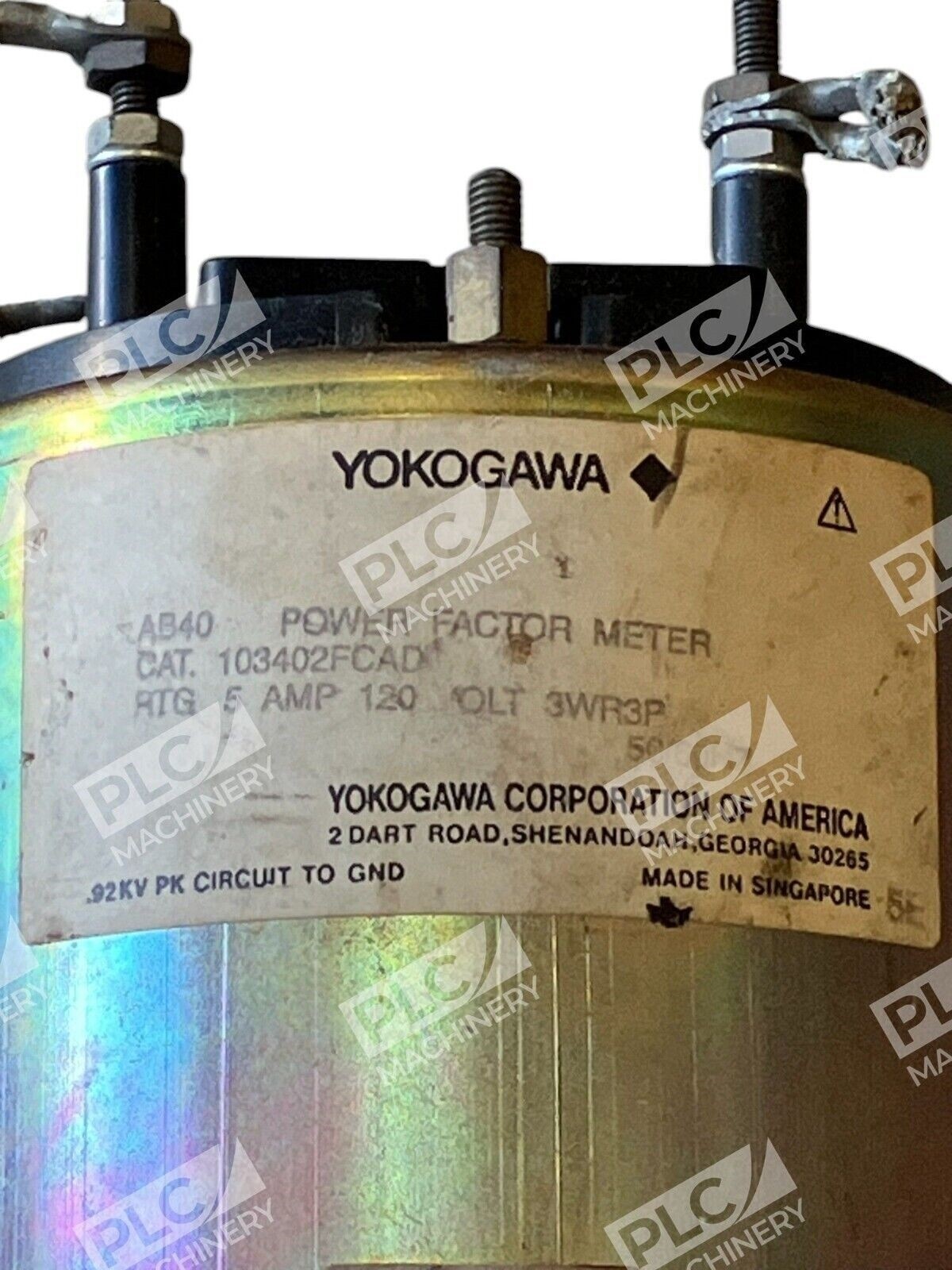 Yokogawa HTG 5A 120OLT 3WR3P AB40 Power Factor Meter 103402FCAD - Image 4