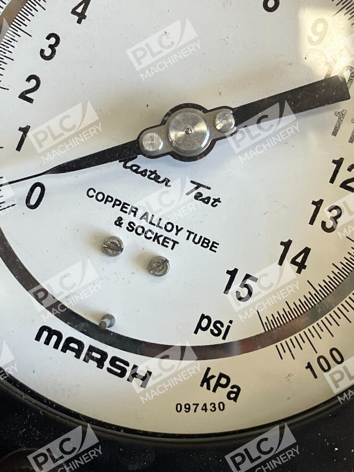 Marsh Master Test Copper Alloy Tube & Socket 0-15PSI 0-100kPa Gauge 97430 - Image 4