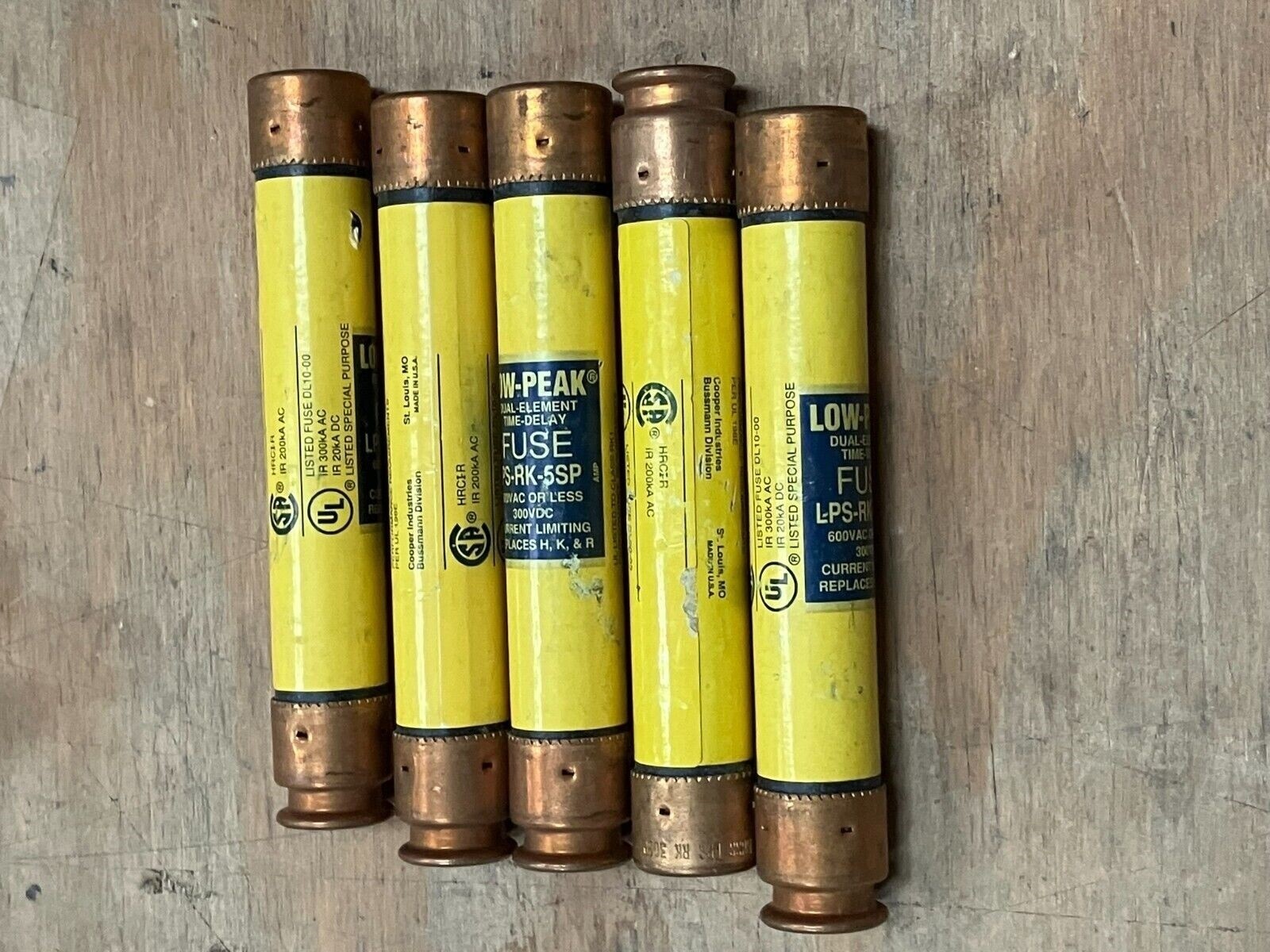 Cooper Bussmann 600VAC 300VDC Fuse LPS-RK-5SP (lot of 5) - Image 2