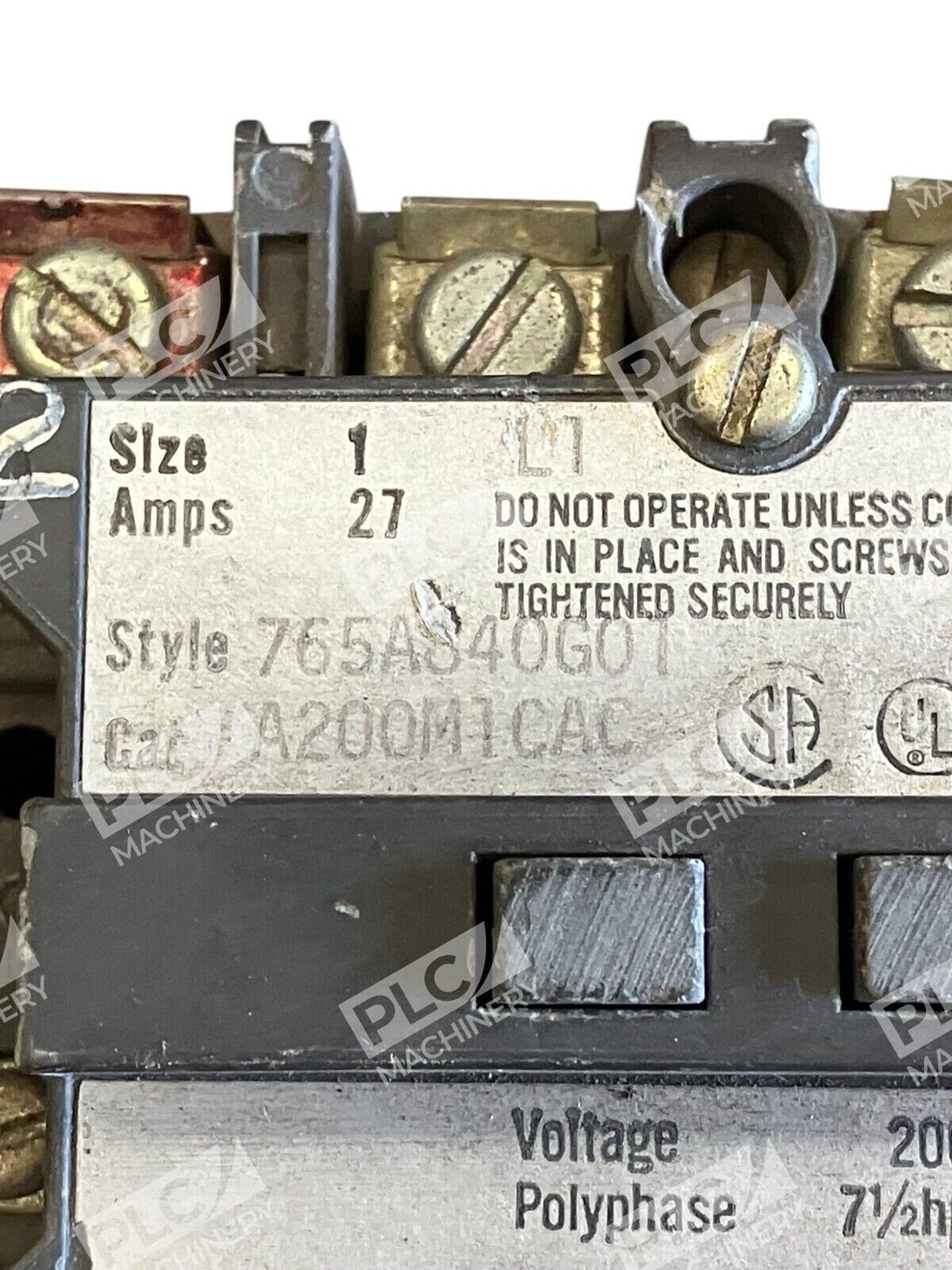 Westinghouse 27A Starter 765A640G01 A200M1CAC - Image 3
