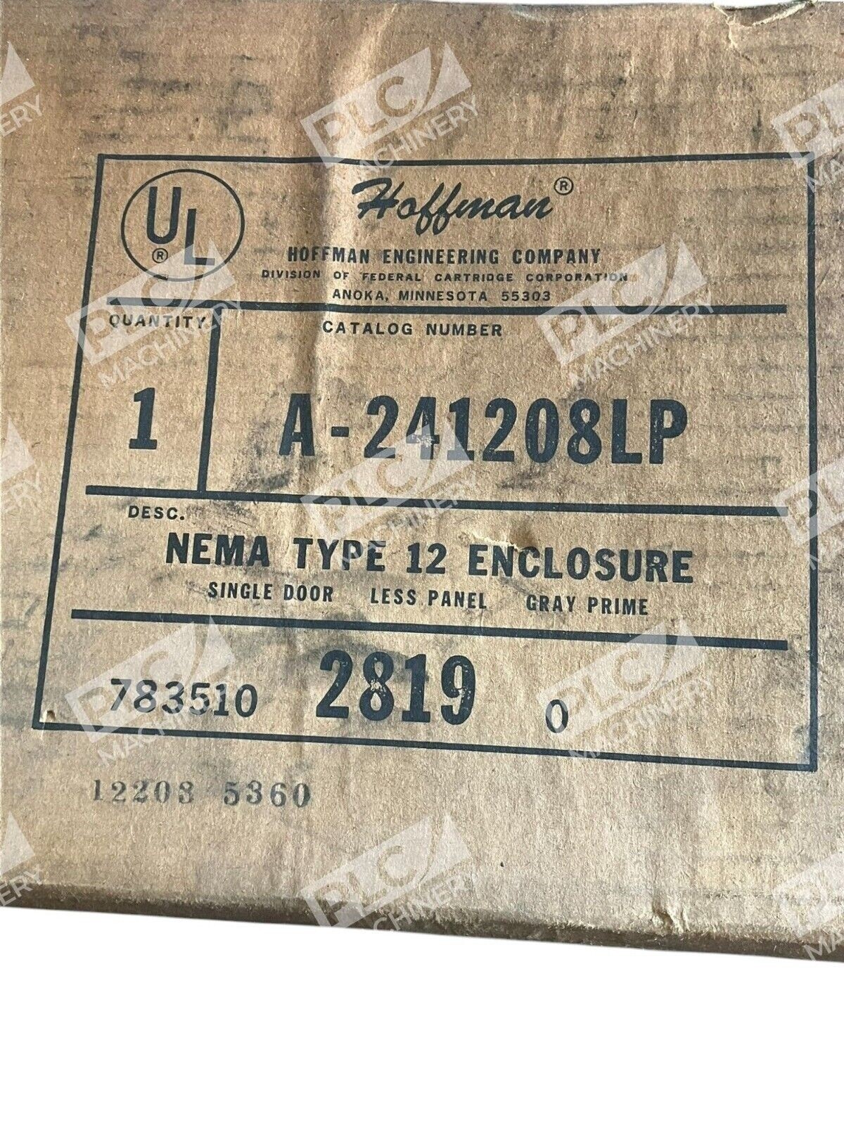 Hoffman Nema Type 12 Enclosure A-241208LP - Image 3