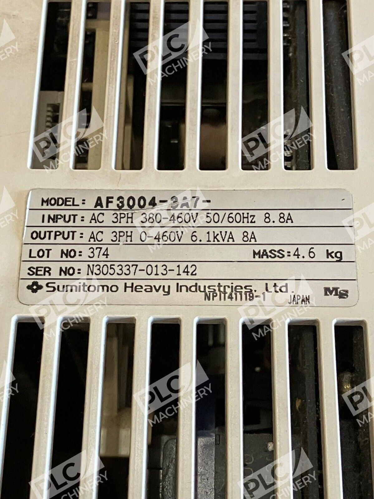 Sumitomo Heavy Industries Drive AF-3000 AF3004-3A7 - Image 3