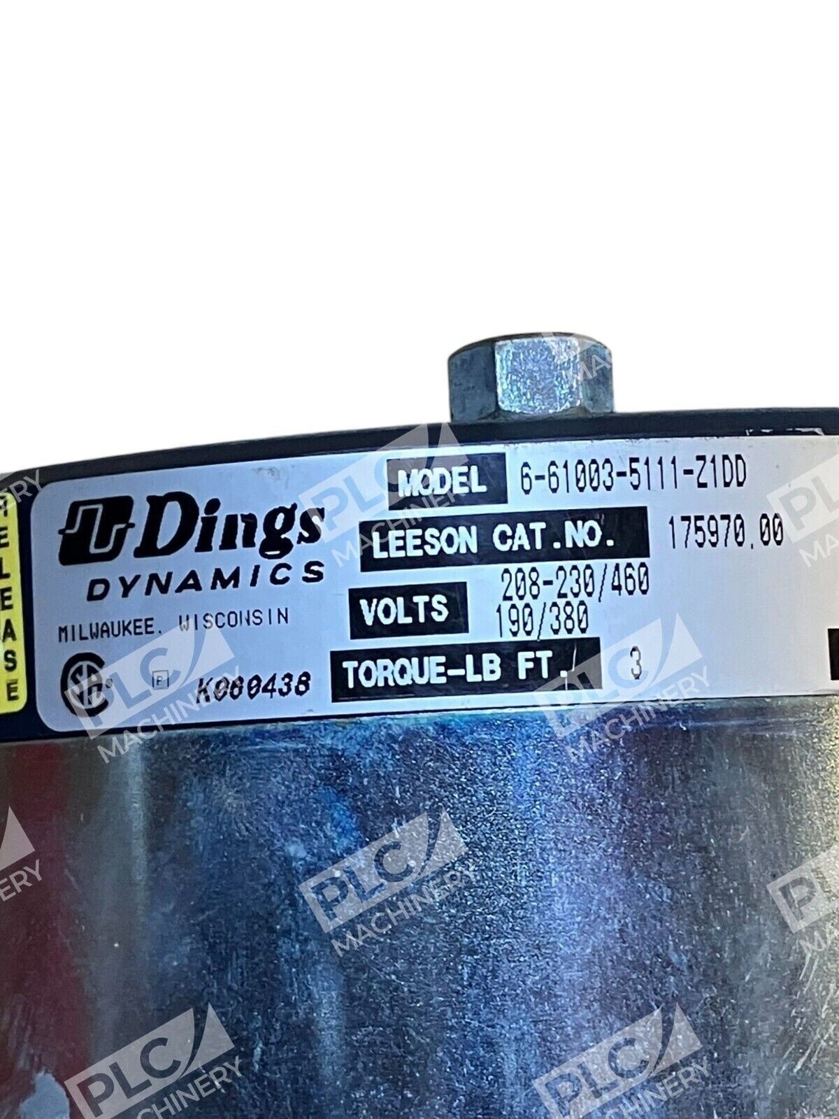 Dings Dynamics 175970.00 Clutch Brake 6-61003-5111-Z1DD - Image 7