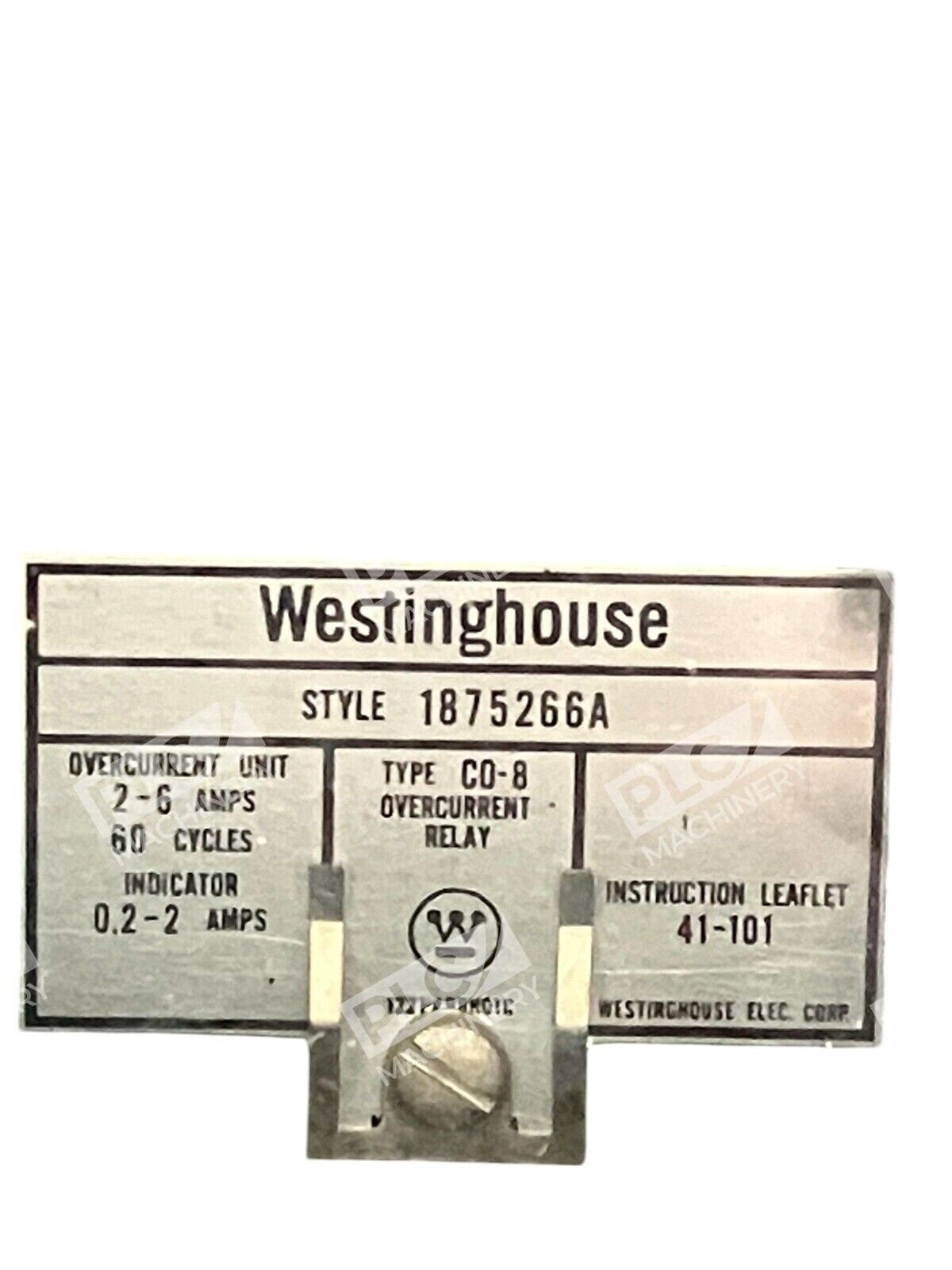 Westinghouse Type C0-8 Overcurrent Relay 1875266A - Image 3