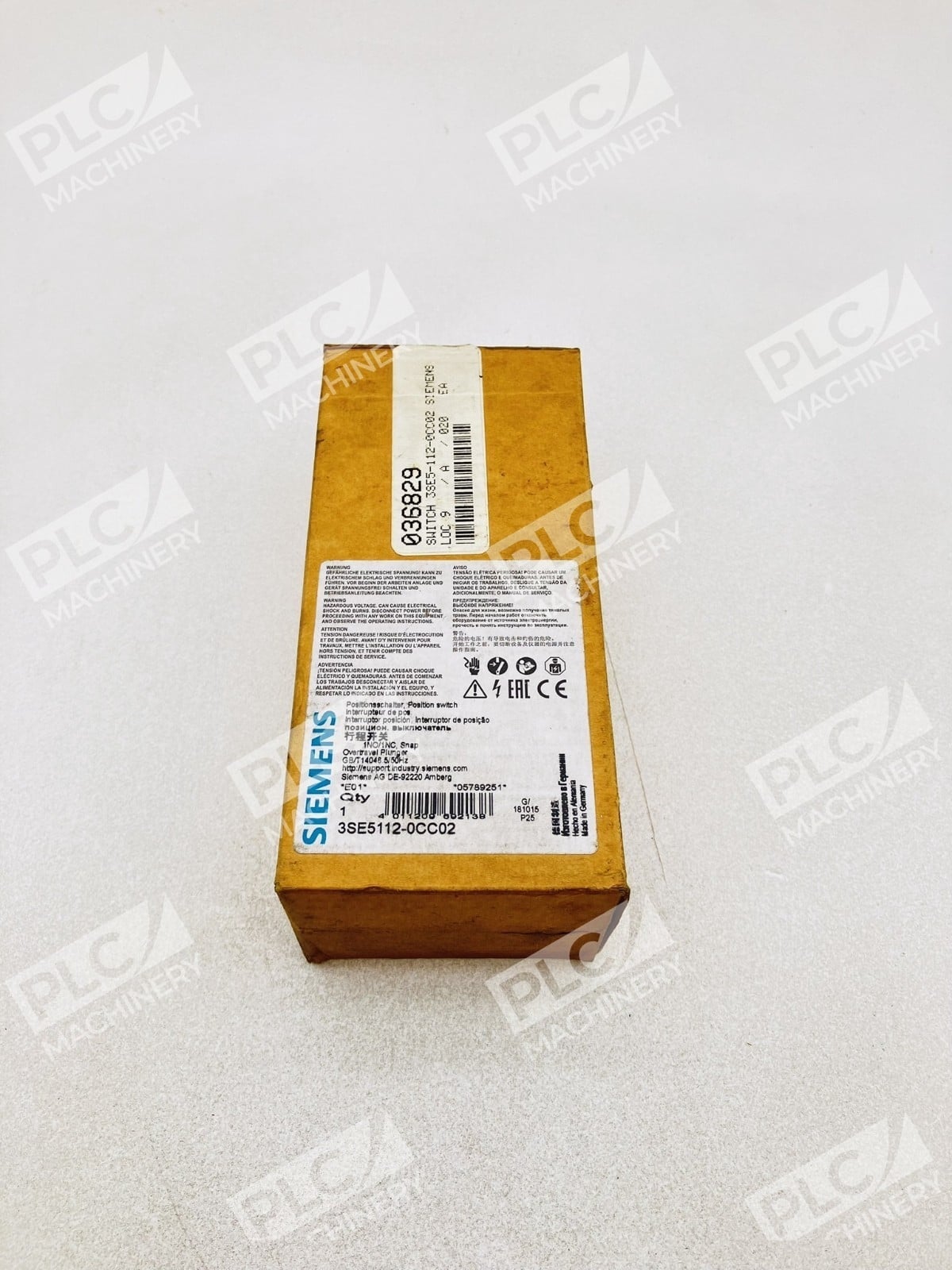 Siemens 3SE5112-0CC02 Position Limit Switch Overtravel Plunger - Image 2