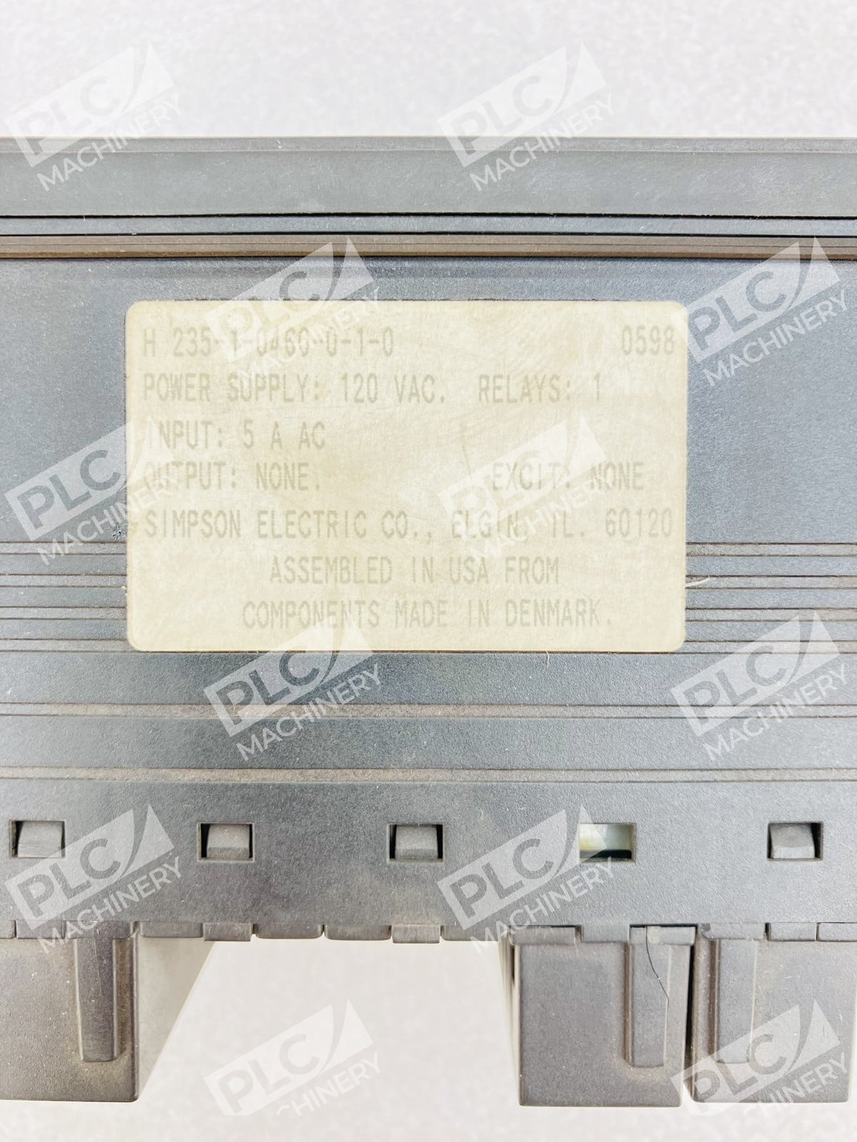Simpson Electric H235-1-0460-0-1-0 Digital Panel Meter 120VAC - Image 5