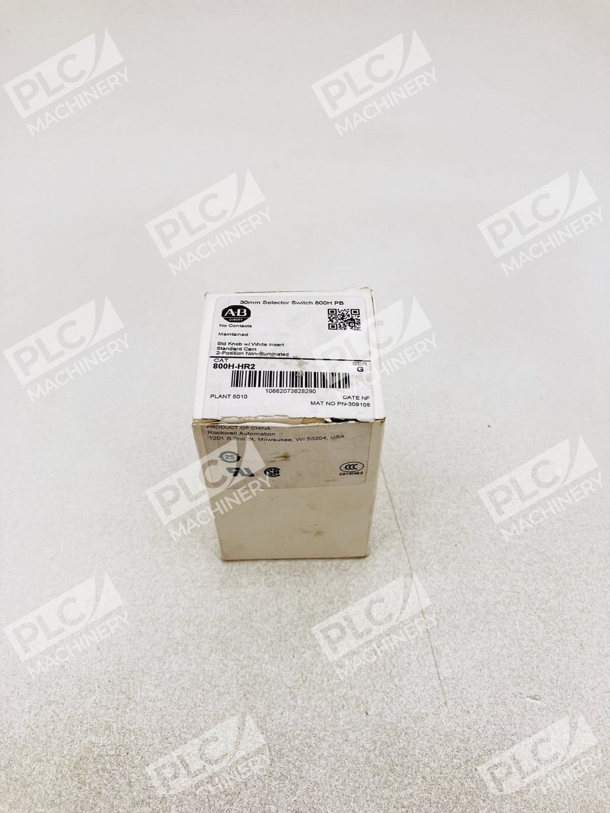 Allen Bradley 800H-HR2 30mm Selector Switch w/ White Insert Ser G