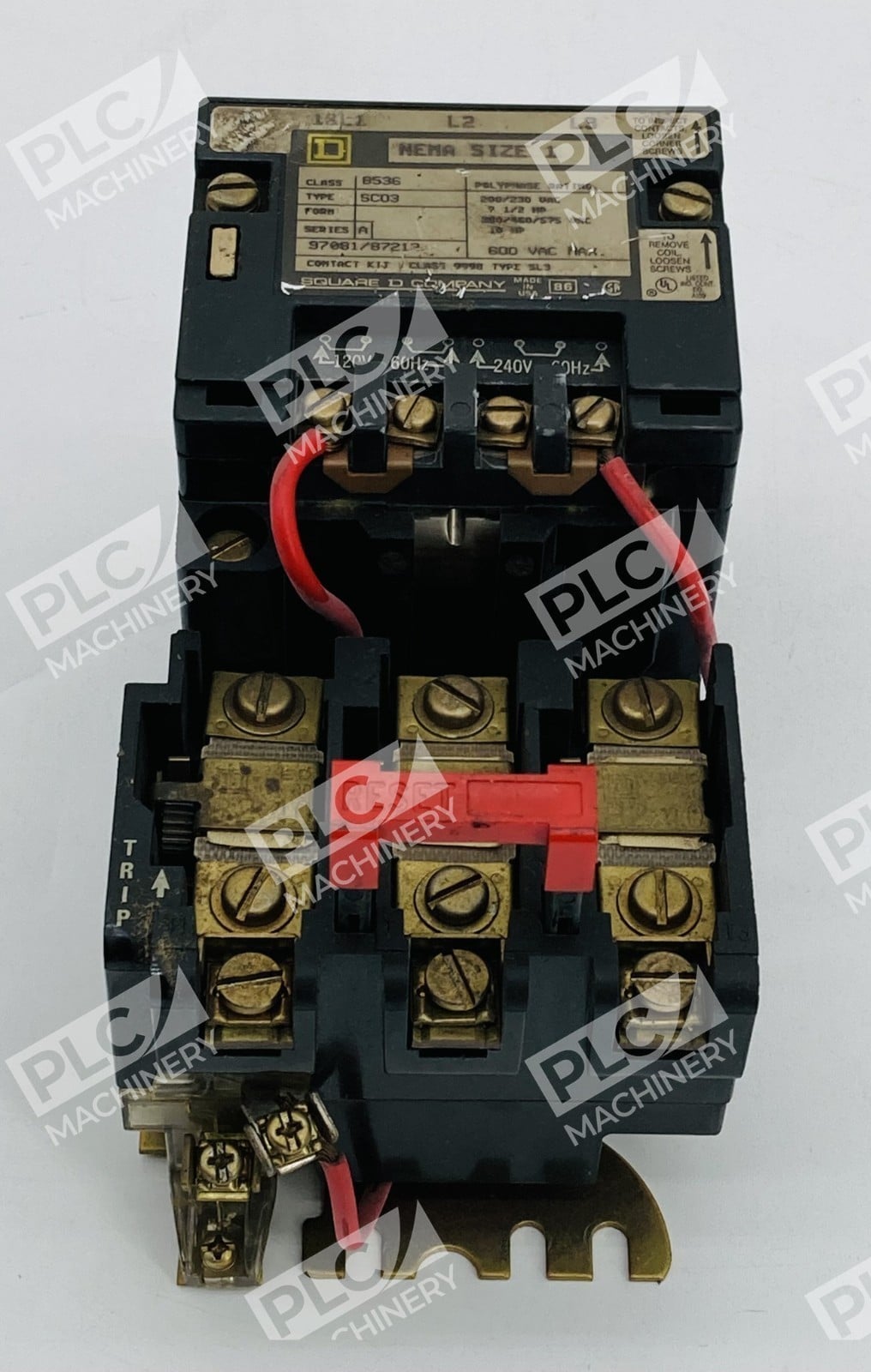 Square D 8536SCO3 Magnetic Motor Starter Nema Size 1 Ser. A - Image 2