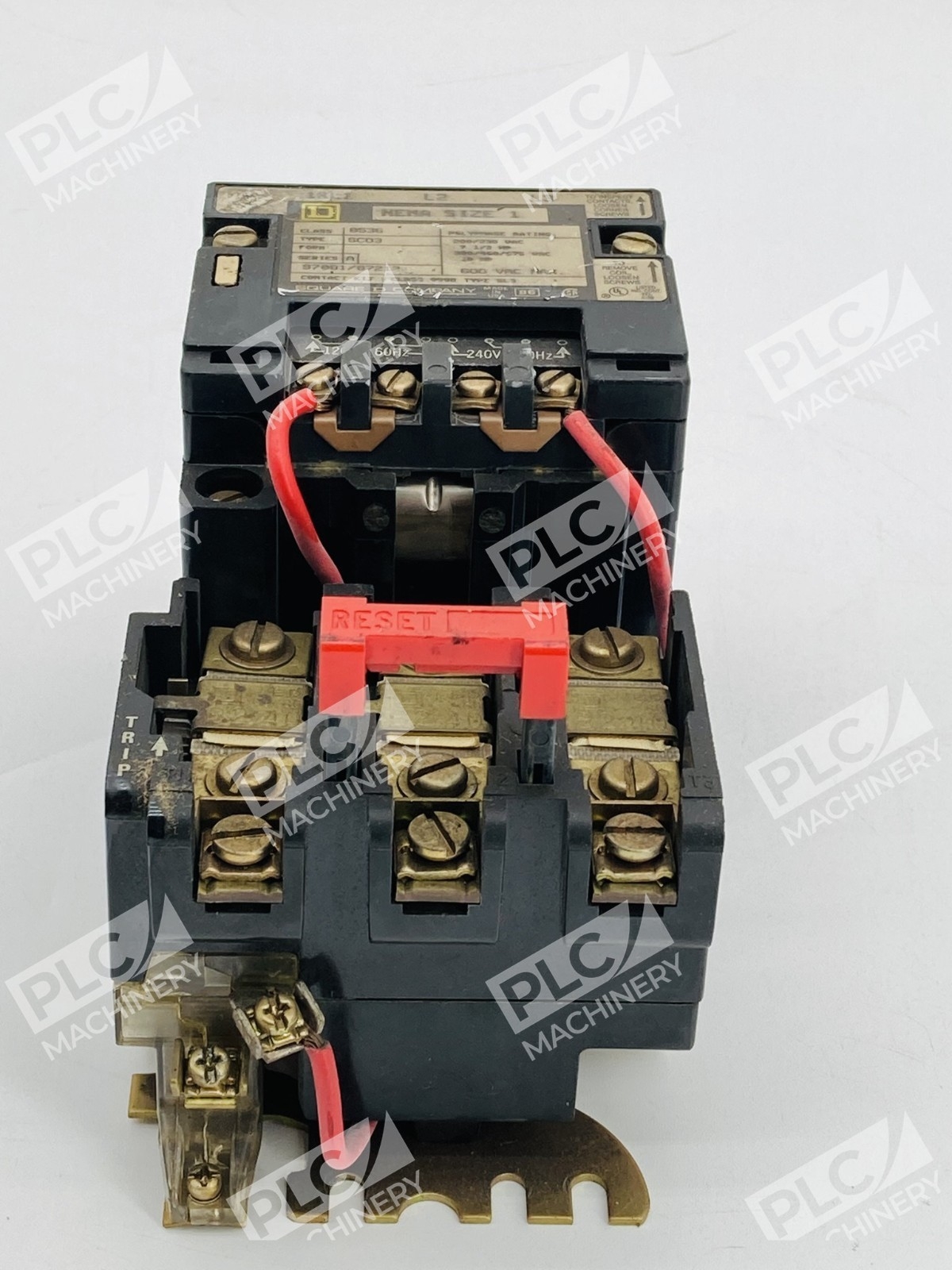 Square D 8536SCO3 Magnetic Motor Starter Nema Size 1 Ser. A - Image 3