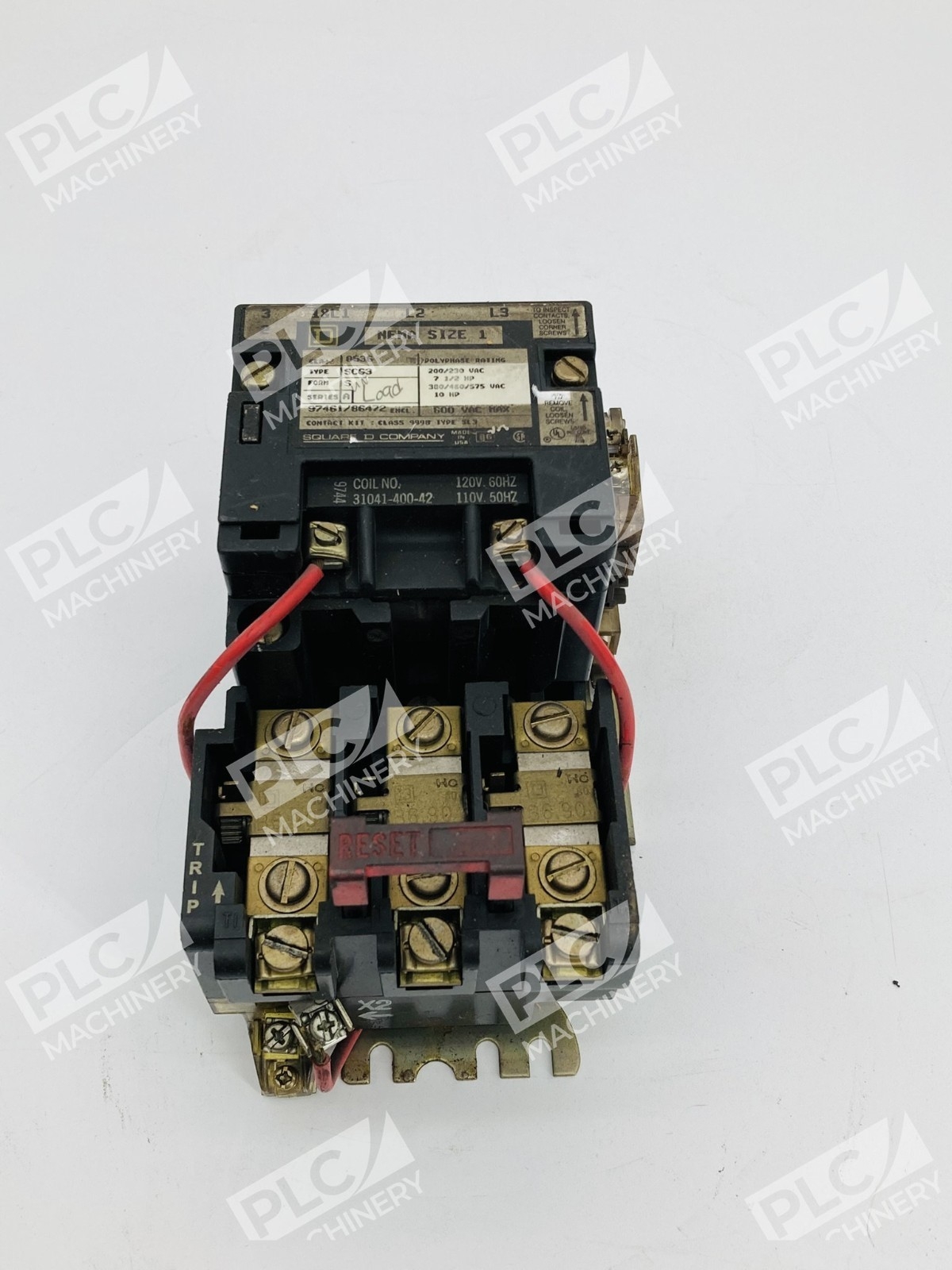 Square D 8536 SCG3 Non-Reversing Magnetic Motor Starter NEMA Series A