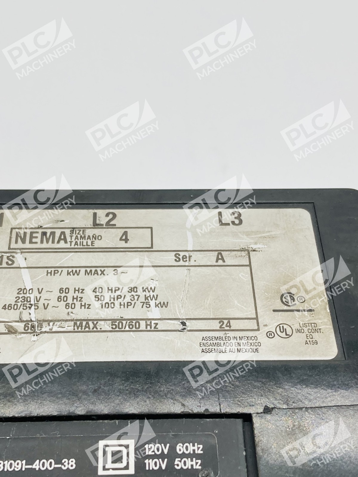 Square D 8536SFO1S Nema Size 4 Motor Starter 600V Ser. A - Image 11