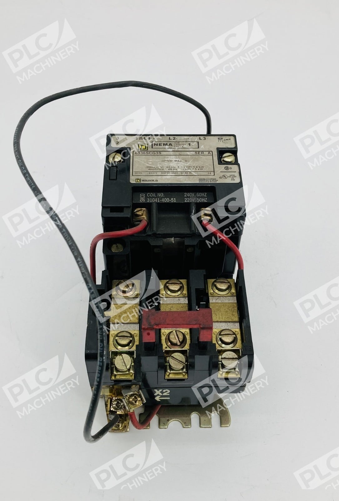 Square D 8536SCG3S Nema Size 1 Motor Starter 600V Ser. A - Image 2