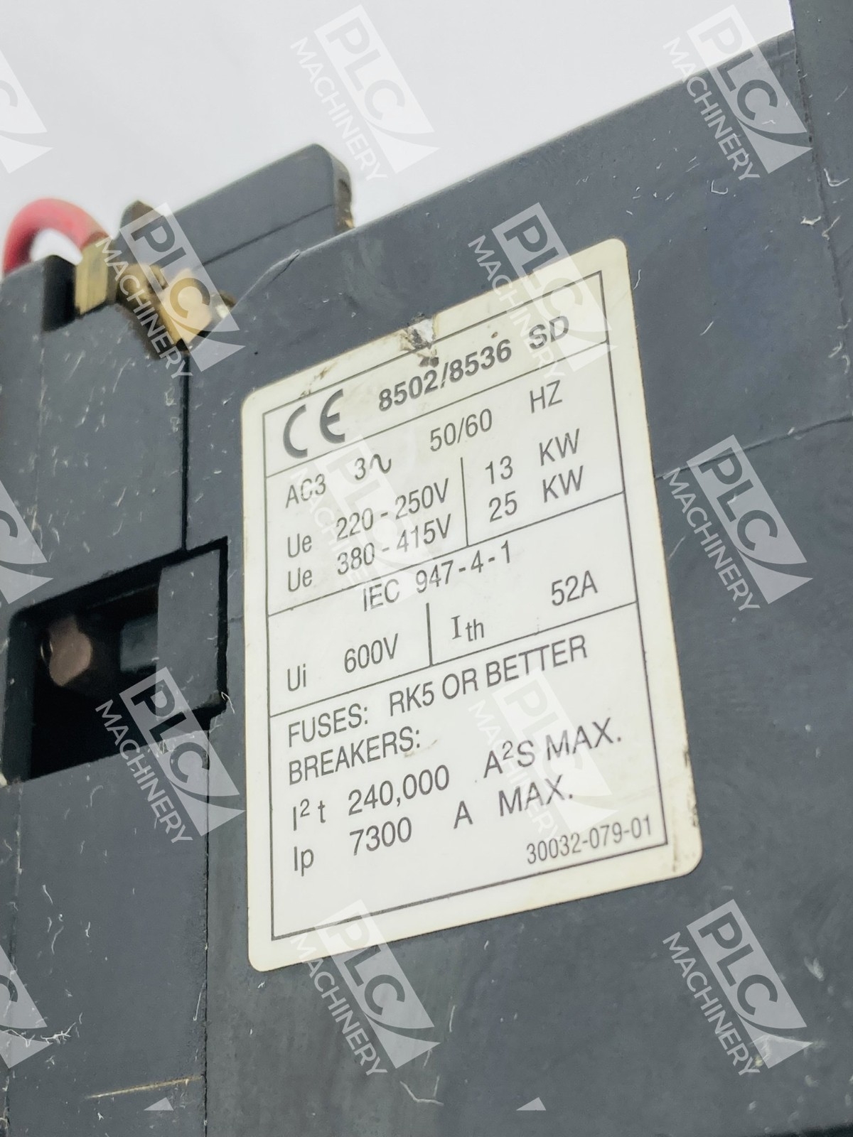 Square D 8536 SDG1 Nema Size 2 Motor Starter 600 VAC Ser. A - Image 10