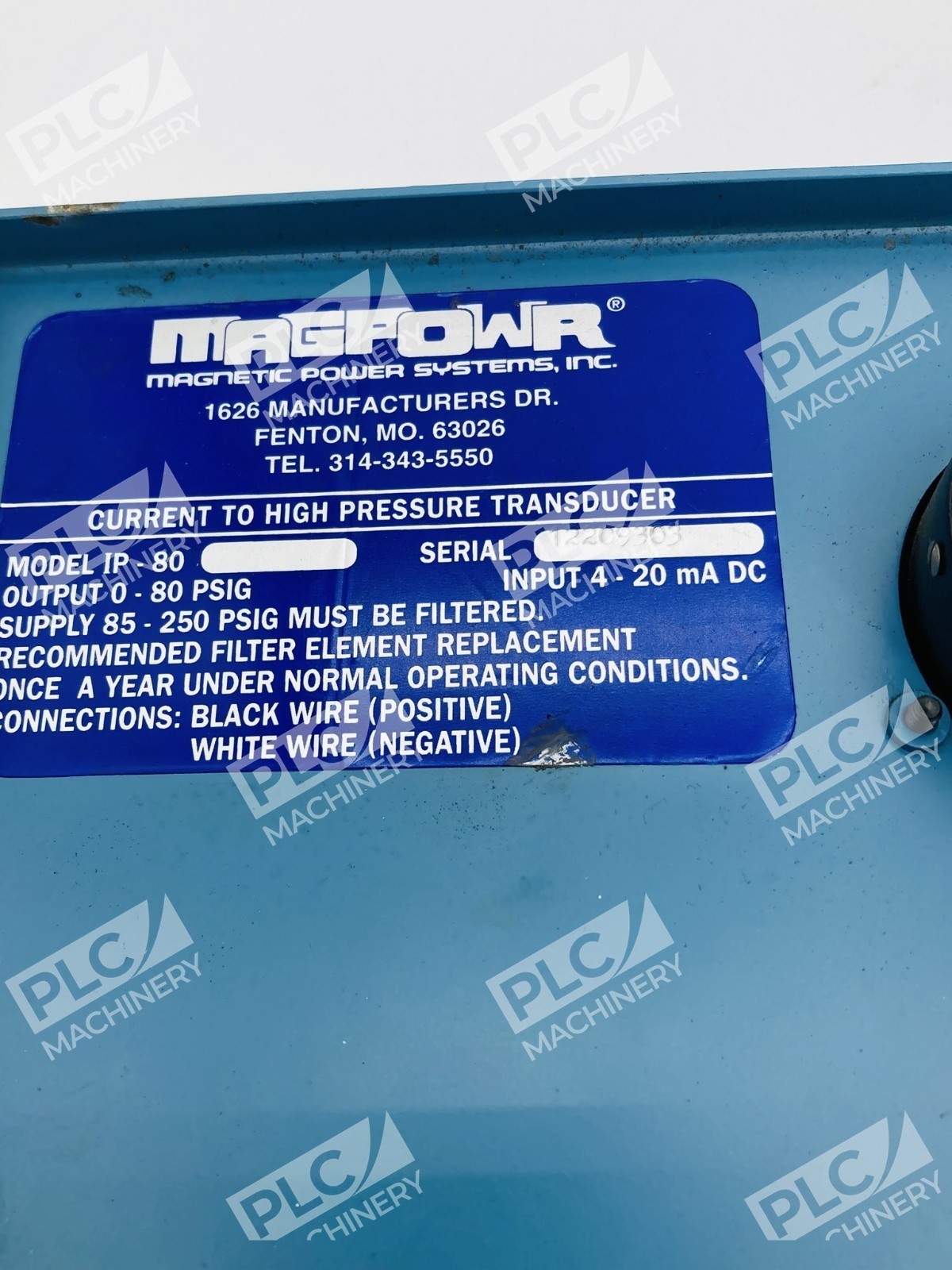 Magpowr IP-80 Current to High Pressure Transducer - Image 12
