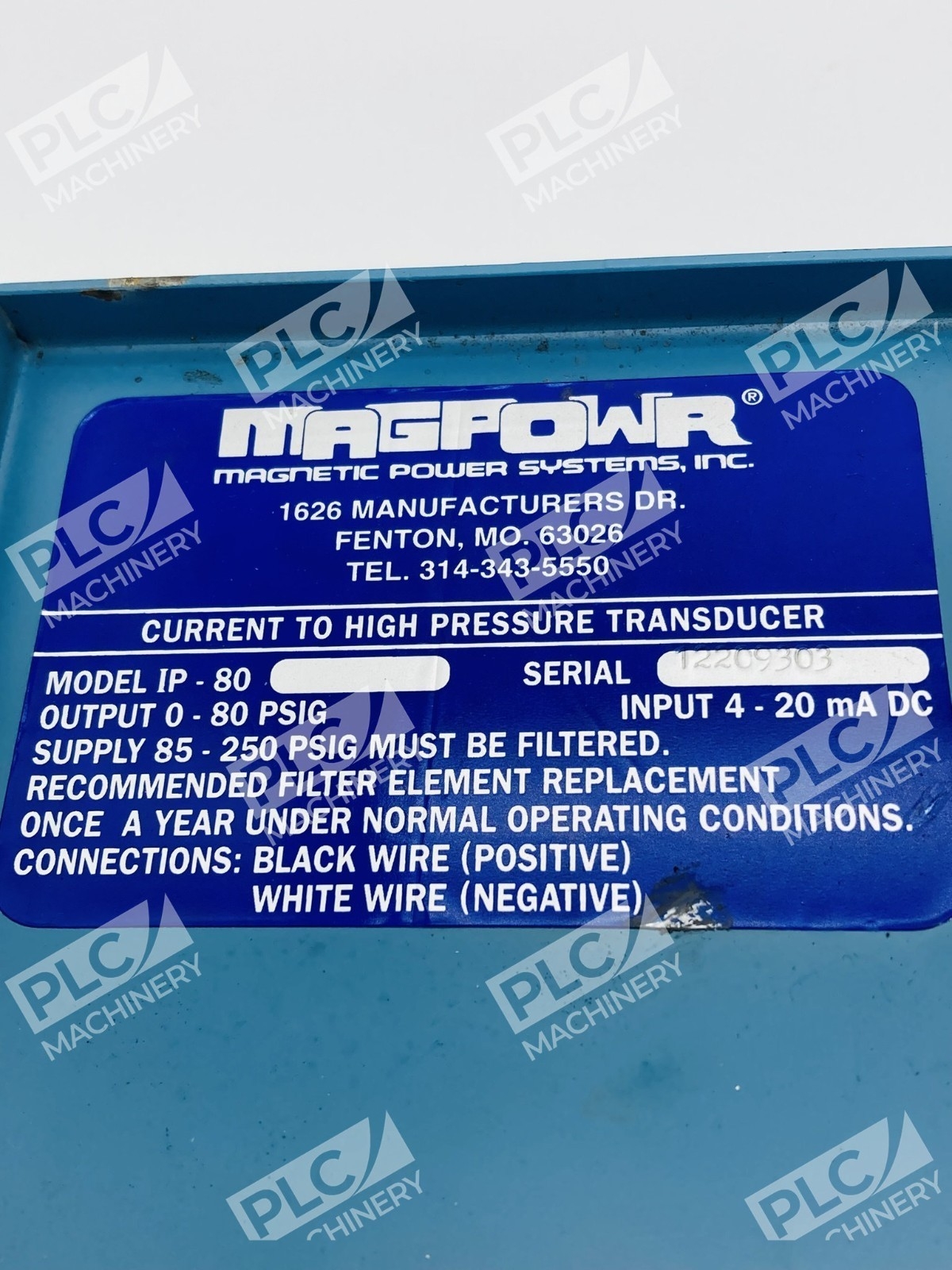 Magpowr IP-80 Current to High Pressure Transducer - Image 13