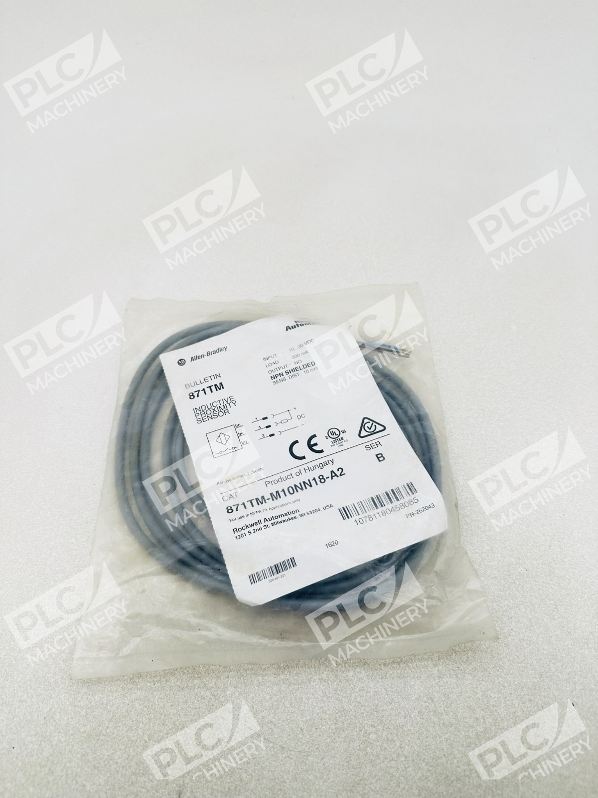 Allen Bradley 871TM-M10NN18-A2 Inductive Proximity Sensor Ser B