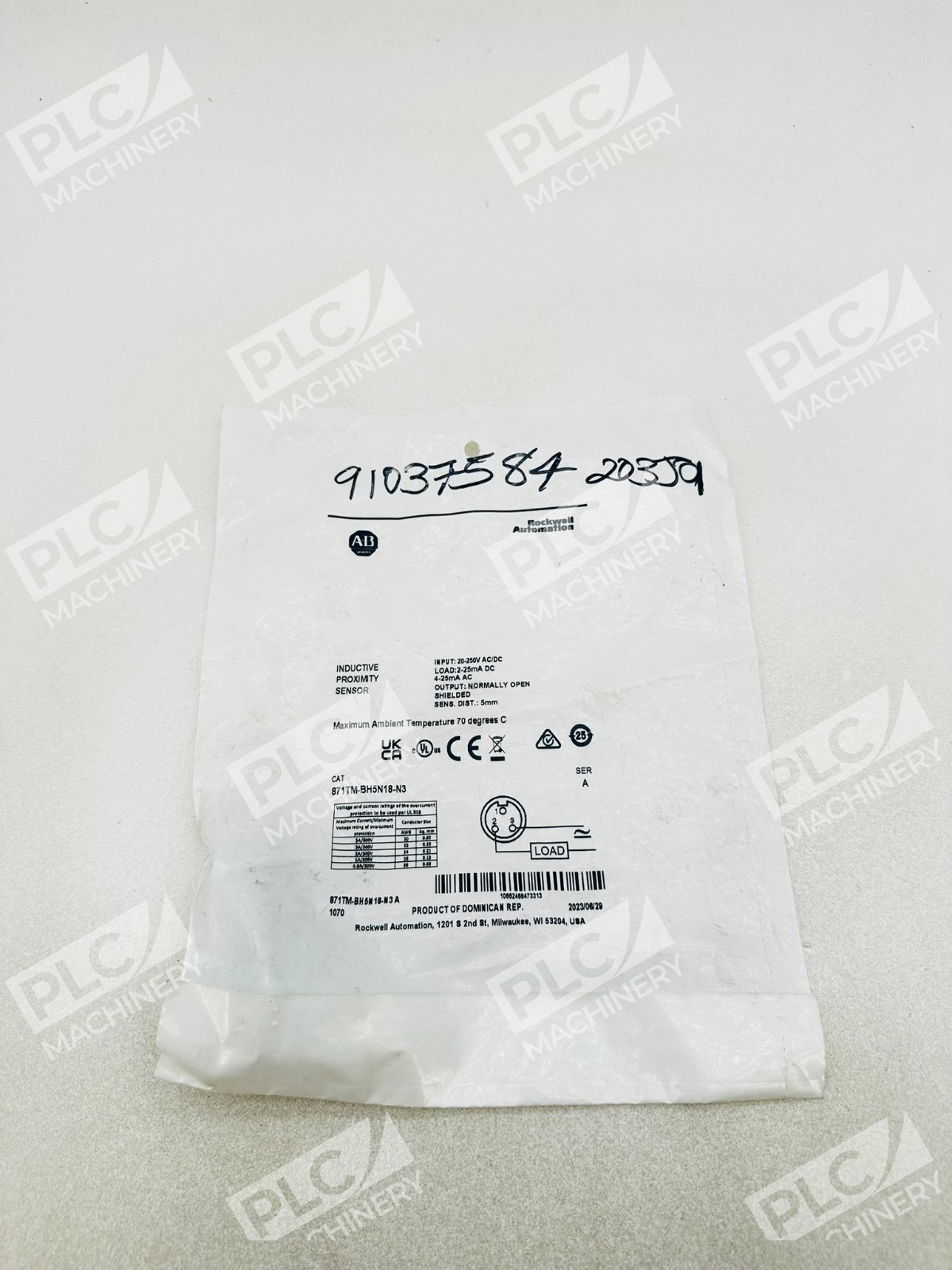 Allen Bradley 871TM-BH5N18-N3 Inductive Proximity Sensor Ser A