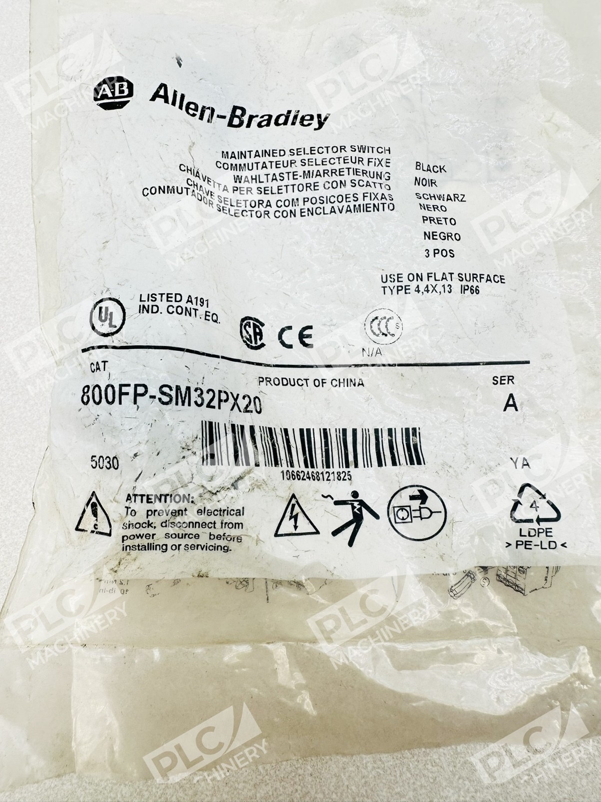 Allen Bradley 800FP-SM32PX20 Maintained Selector Switch Ser A - Image 5