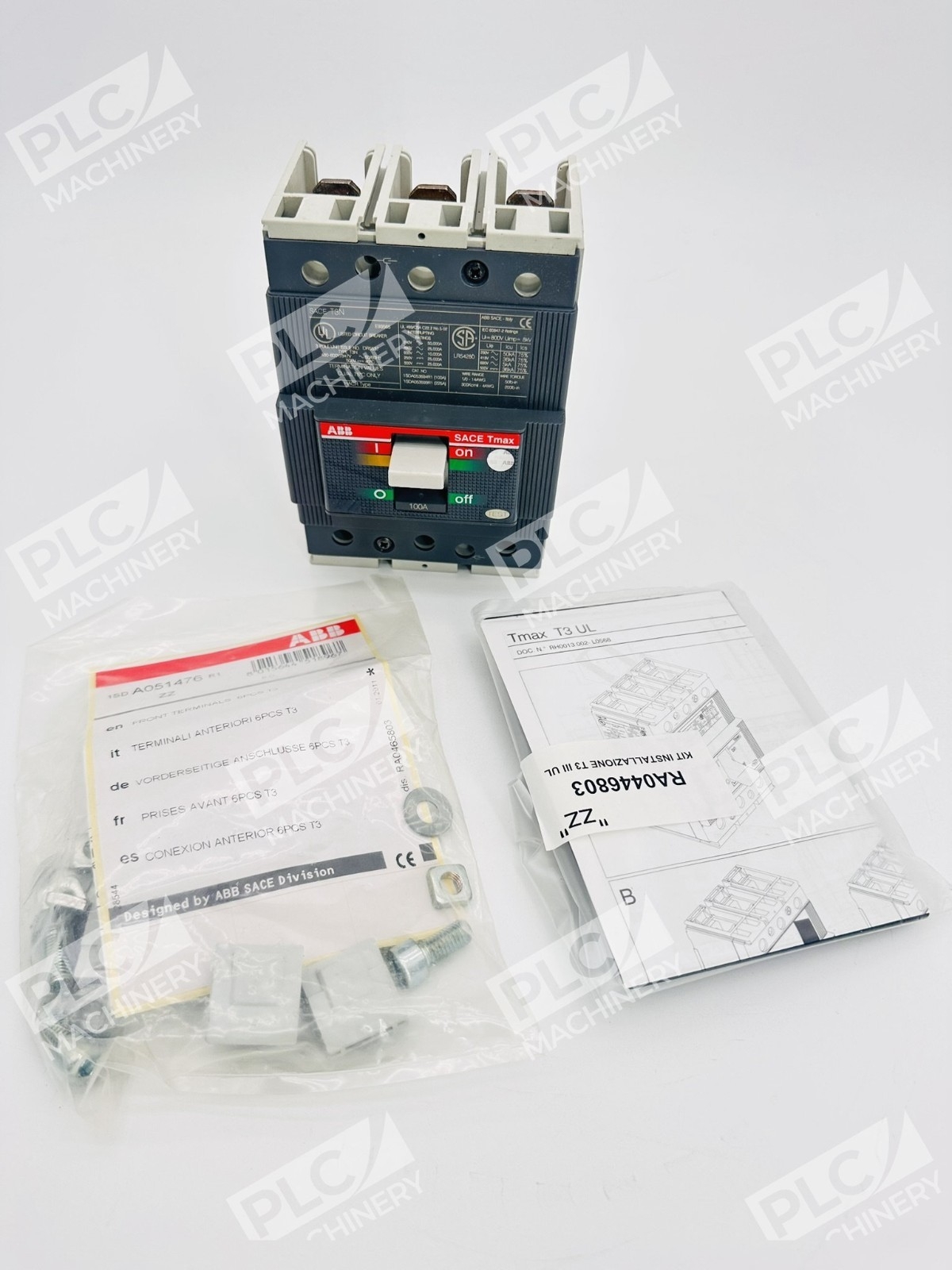 ABB 1SDA053694R1 SACE T3N 200A Contact Kit Circuit Breaker