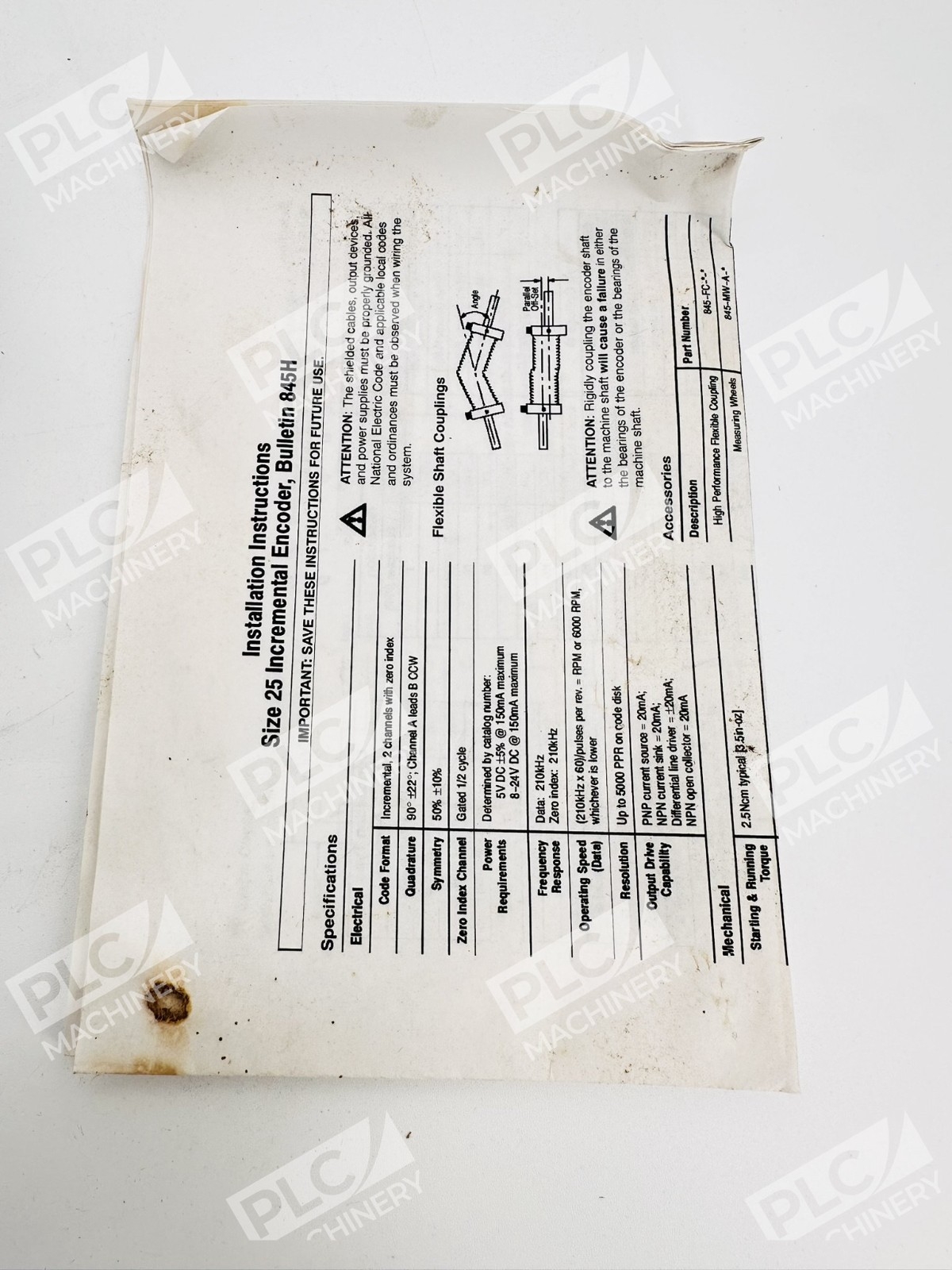 Allen Bradley 845H-SJDZ26DRYR1 Series C Encoder - Image 10