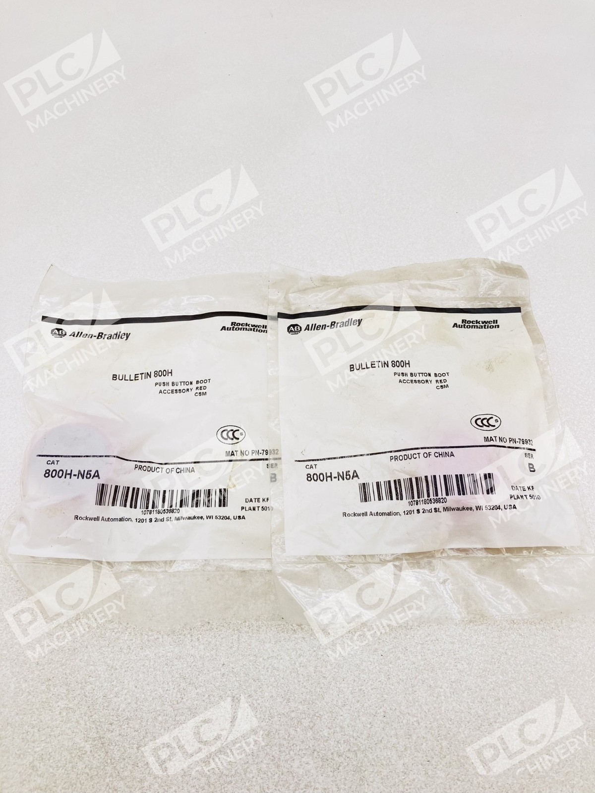 Allen Bradley 800H-N5A Bulletin 800H Push Button Boot Accessory Red Ser B - Image 10