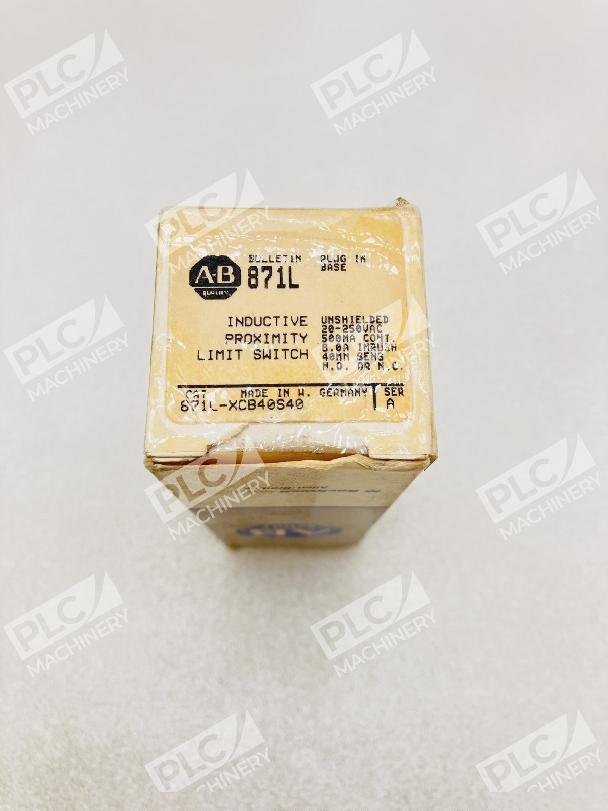 Allen Bradley 871L-XCB40S40 Inductive Proximity Limit Switch 40mm Ser A