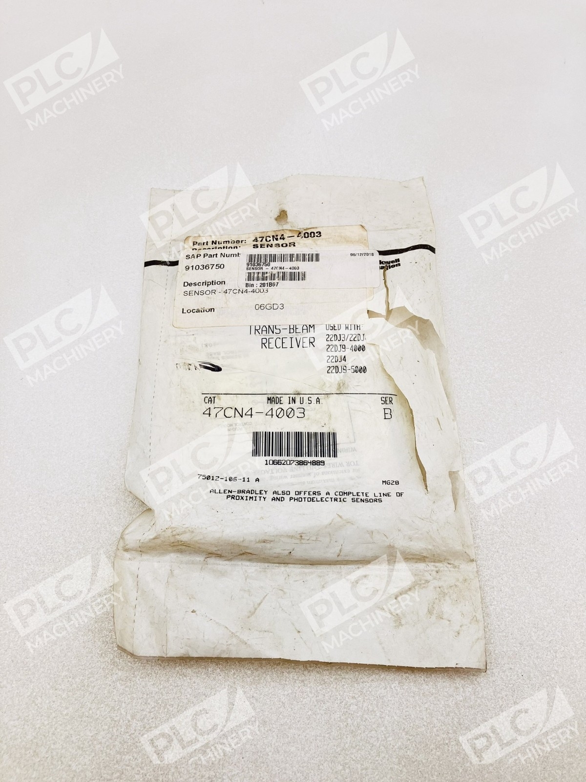 Allen Bradley 47CN4-4003 Photoswitch Photoelectric Receiver Ser B - Image 3