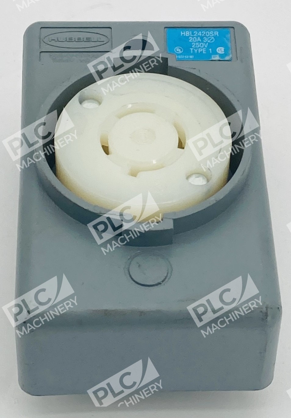 Hubbell HBL2420SR Twist-Lock Flanged Receptacle Enclosure Assembly
