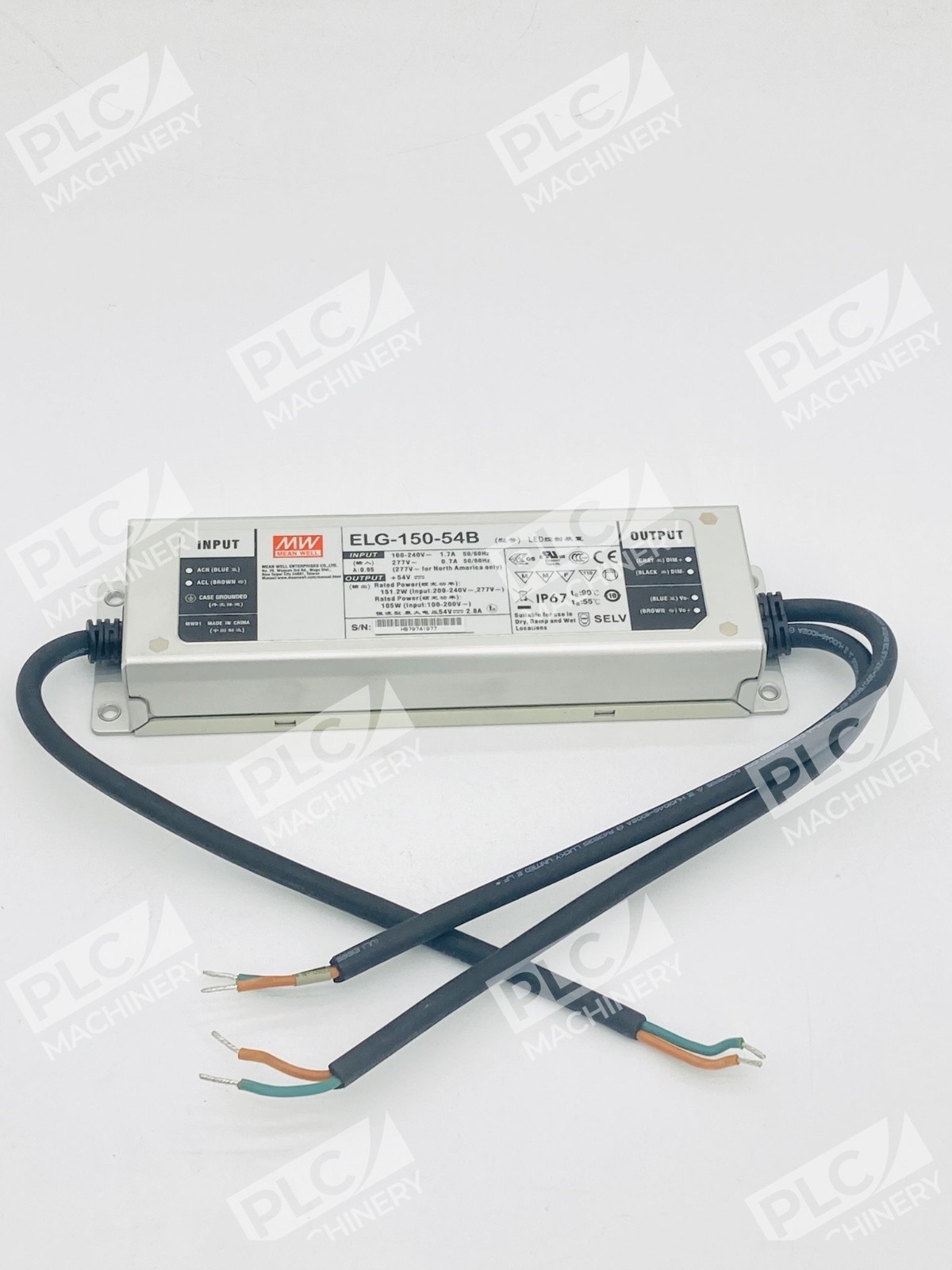 Mean Well ELG-150-54B Waterproof LED Driver Power Supply