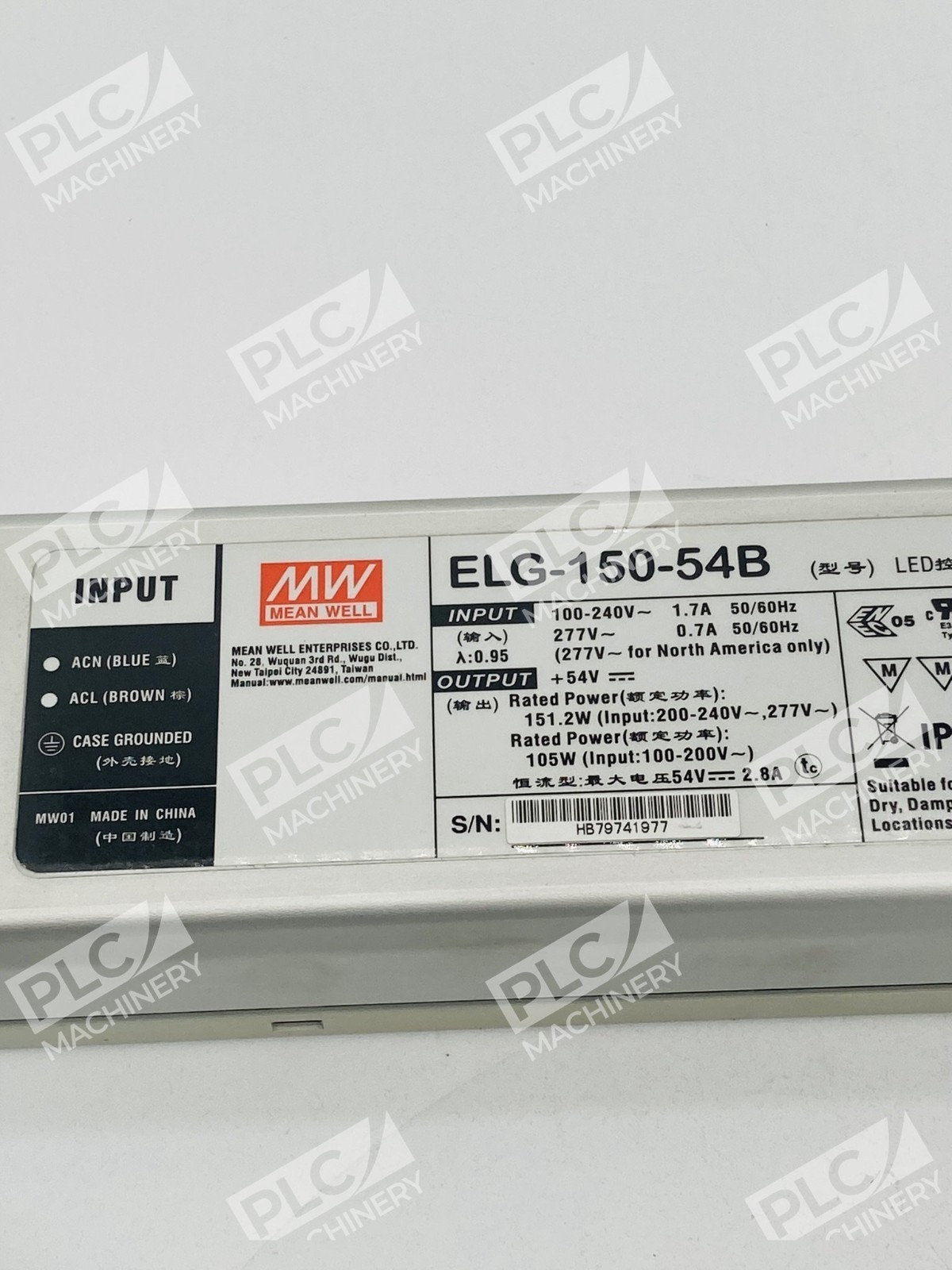 Mean Well ELG-150-54B Waterproof LED Driver Power Supply - Image 7