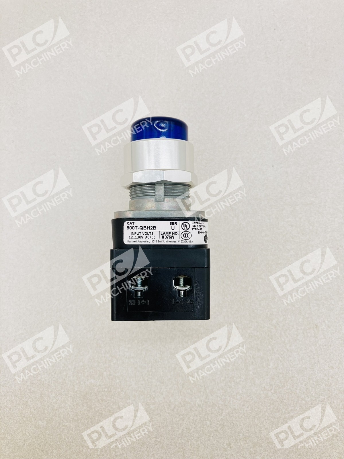 Allen Bradley 800T-QBH2B Illuminated Momentary Push Button Blue Ser U - Image 5