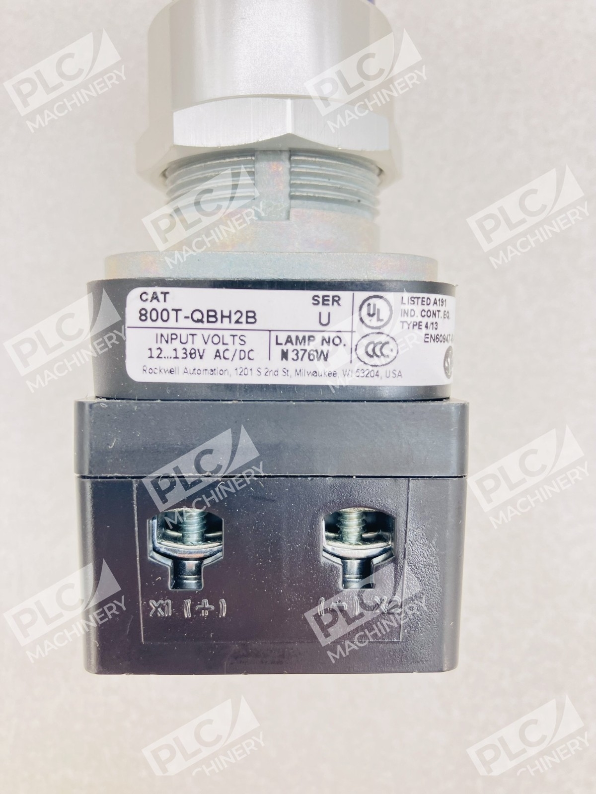 Allen Bradley 800T-QBH2B Illuminated Momentary Push Button Blue Ser U - Image 6