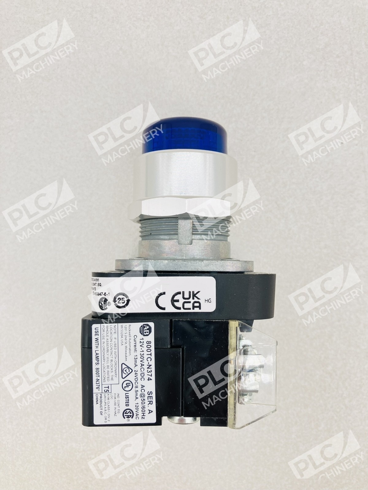 Allen Bradley 800T-QBH2B Illuminated Momentary Push Button Blue Ser U - Image 7