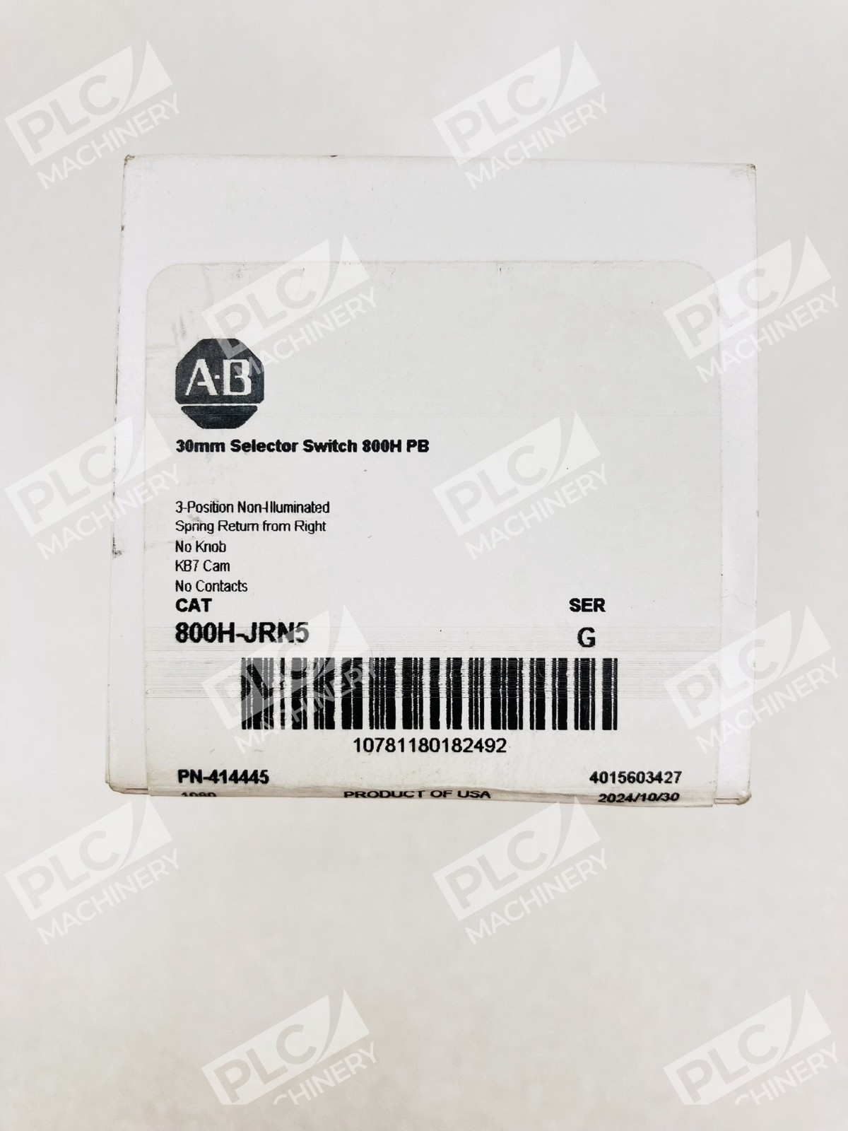 Allen Bradley 800H-JRN5 30mm Selector Switch 800H PB Ser G - Image 3