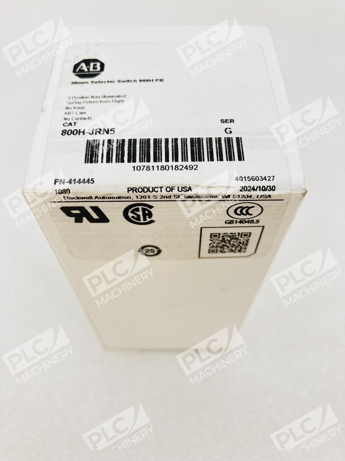 Allen Bradley 800H-JRN5 30mm Selector Switch 800H PB Ser G - Image 7