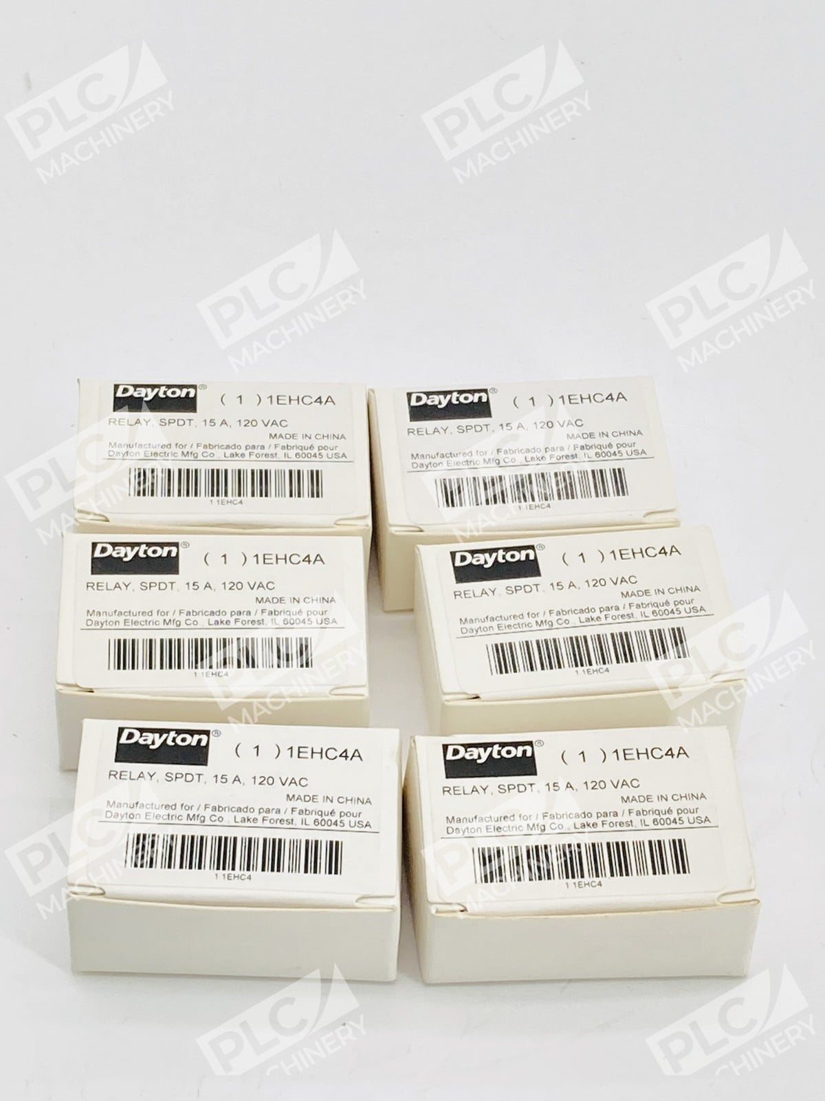 Dayton 1EHC4A General Purpose Relay SPDT 15A 120VAC Lot of 6 - Image 2
